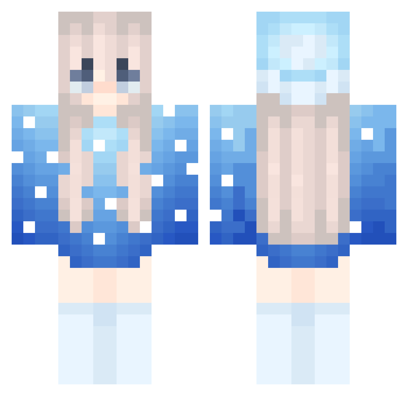 MatsderBabo_MC Minecraft skin, front and back view