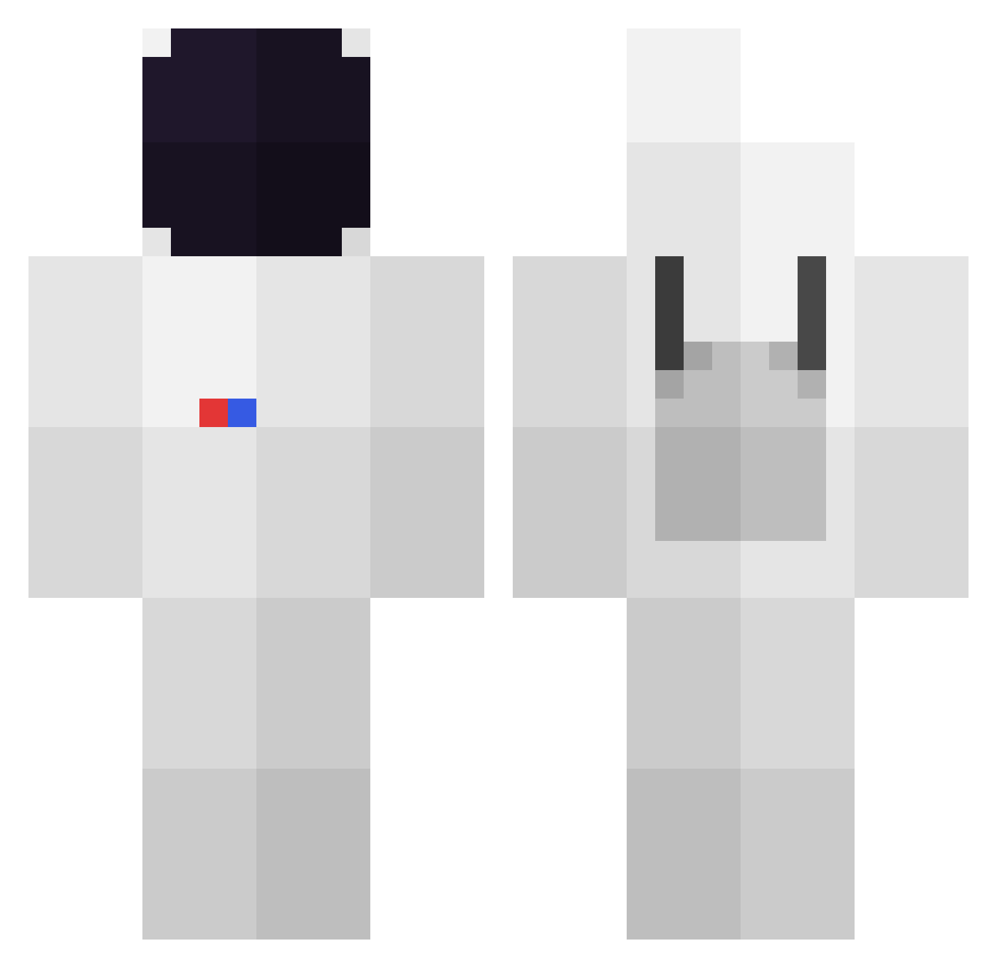 YummyPBJ Minecraft skin, front and back view