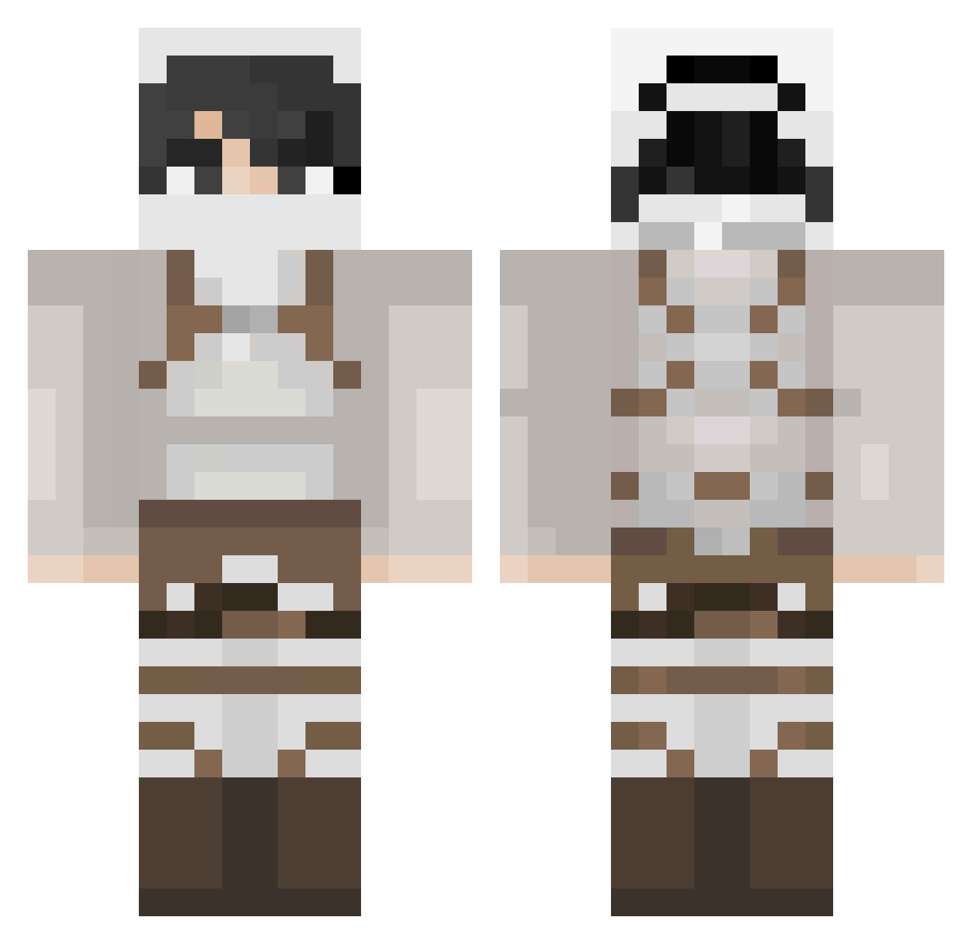 LaGrandien Minecraft skin, front and back view