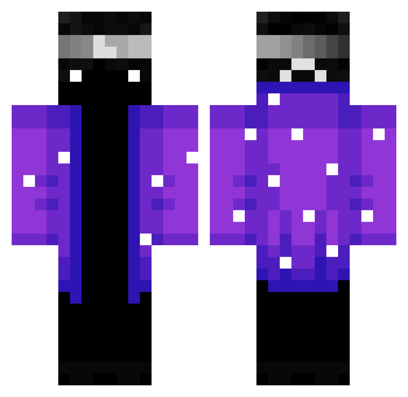 Lufio_ Minecraft skin, front and back view