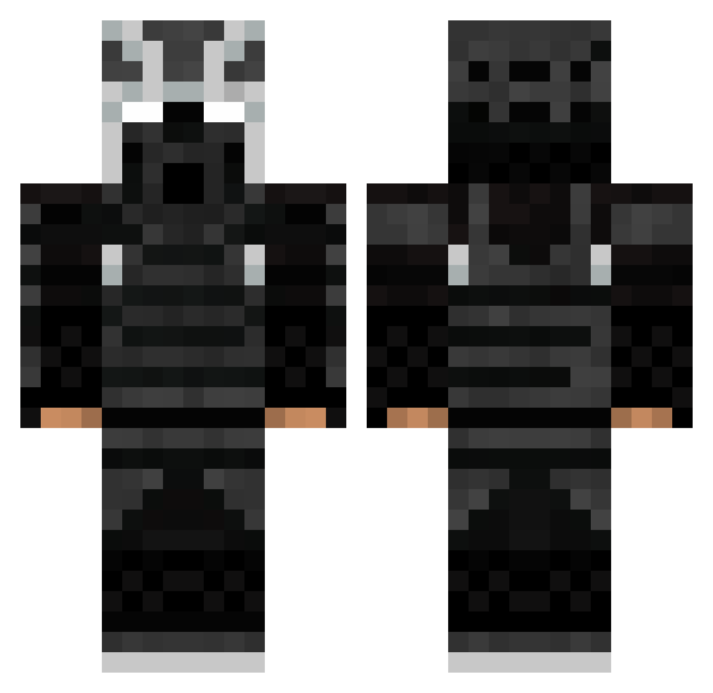smokingelato Minecraft skin, front and back view