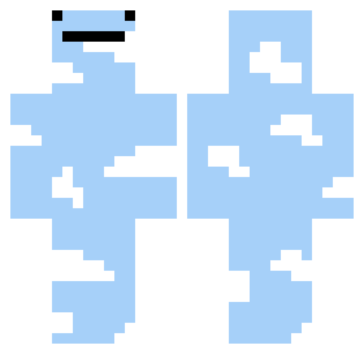 Im_Koya Minecraft skin, front and back view