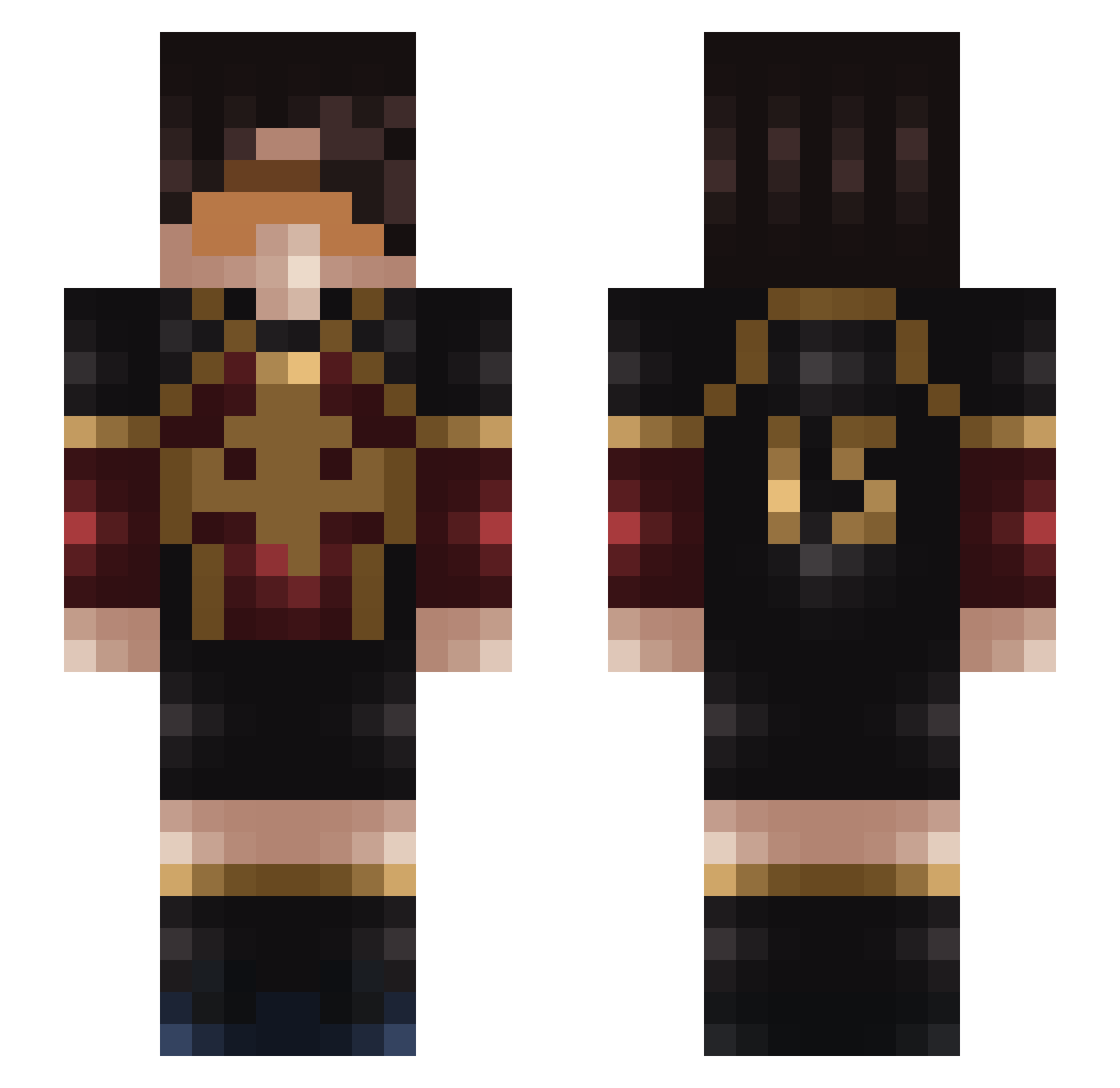 butterhats1456 Minecraft skin, front and back view