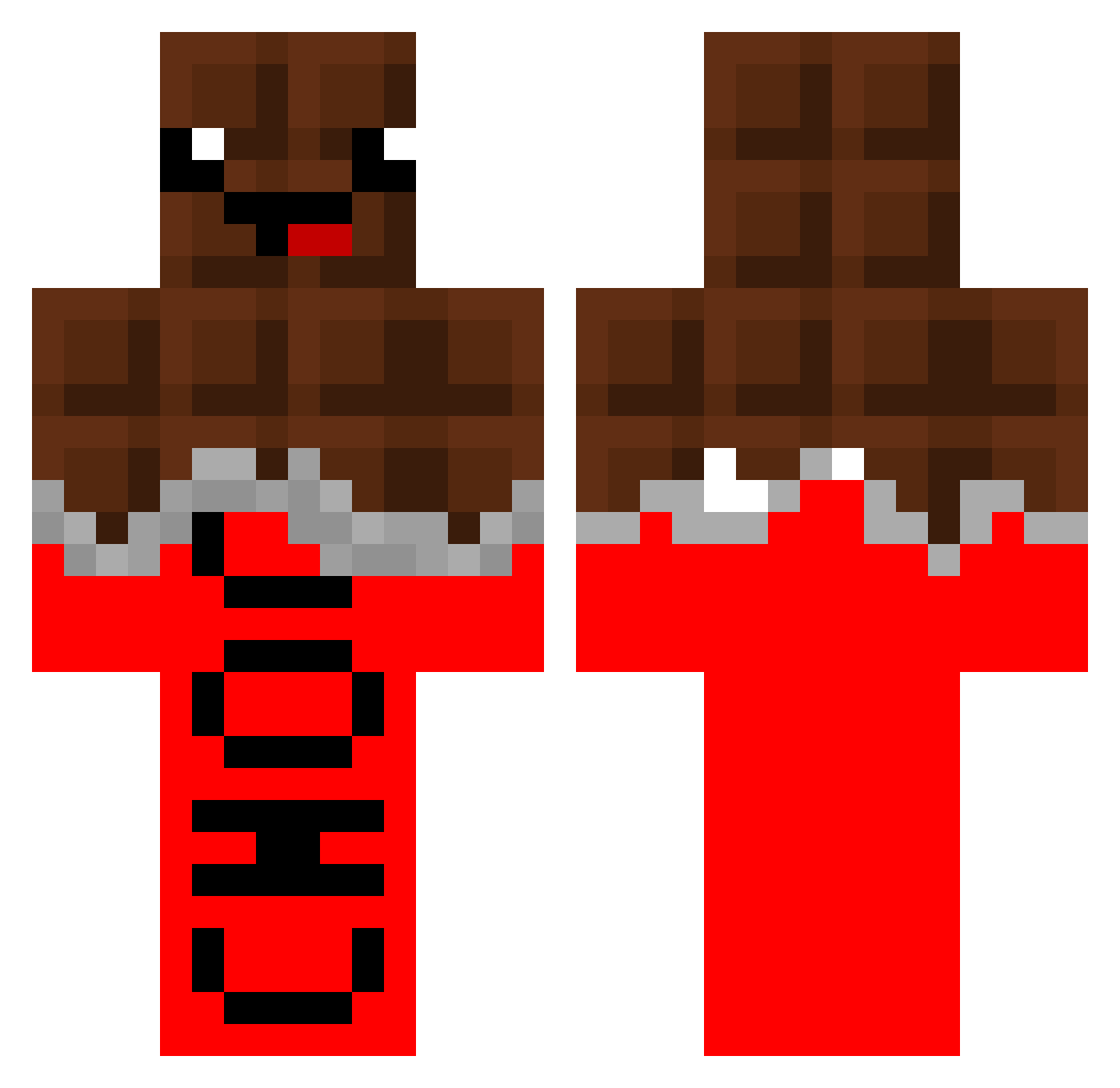 idellll Minecraft skin, front and back view