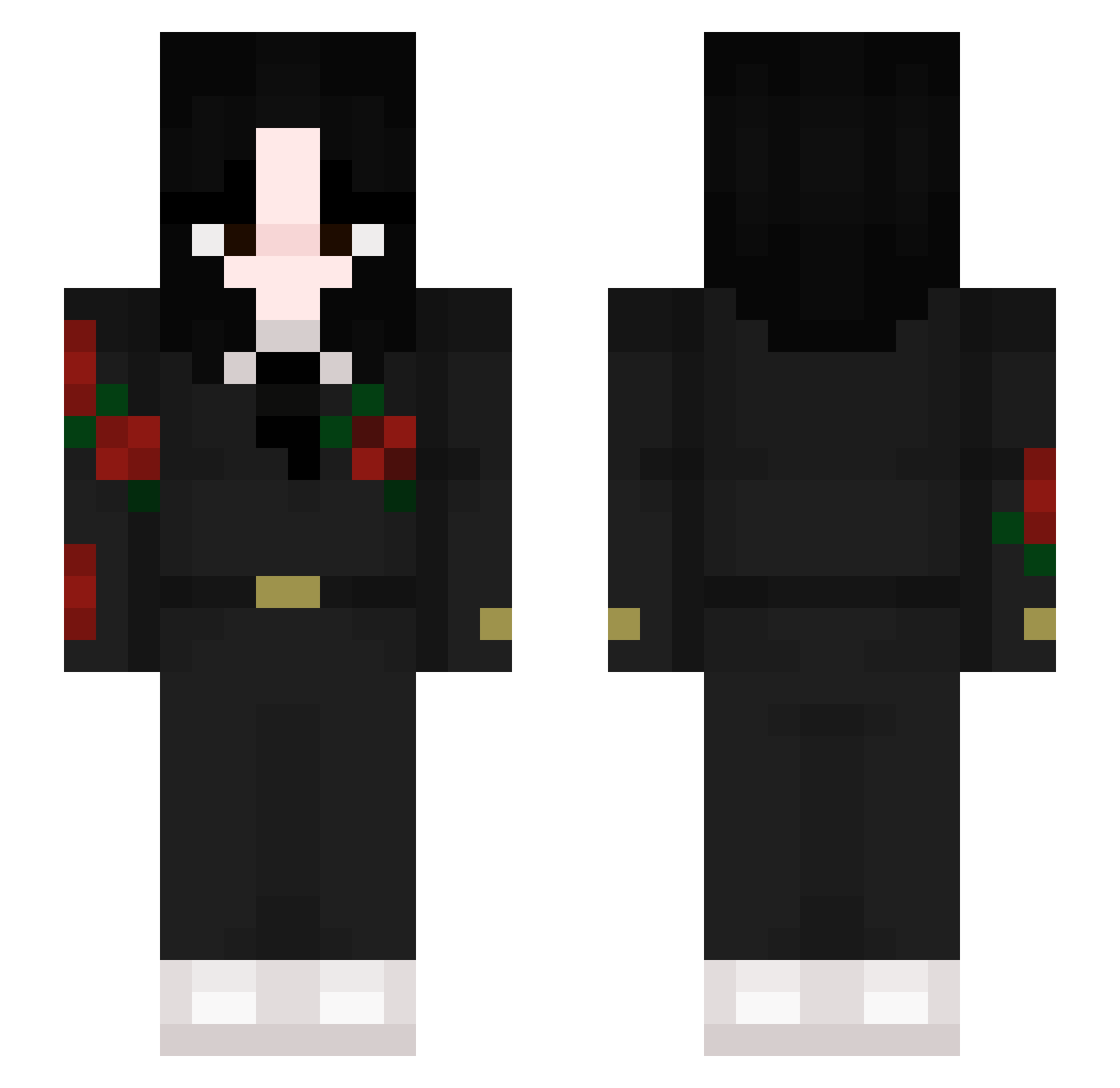 ruzaniec Minecraft skin, front and back view