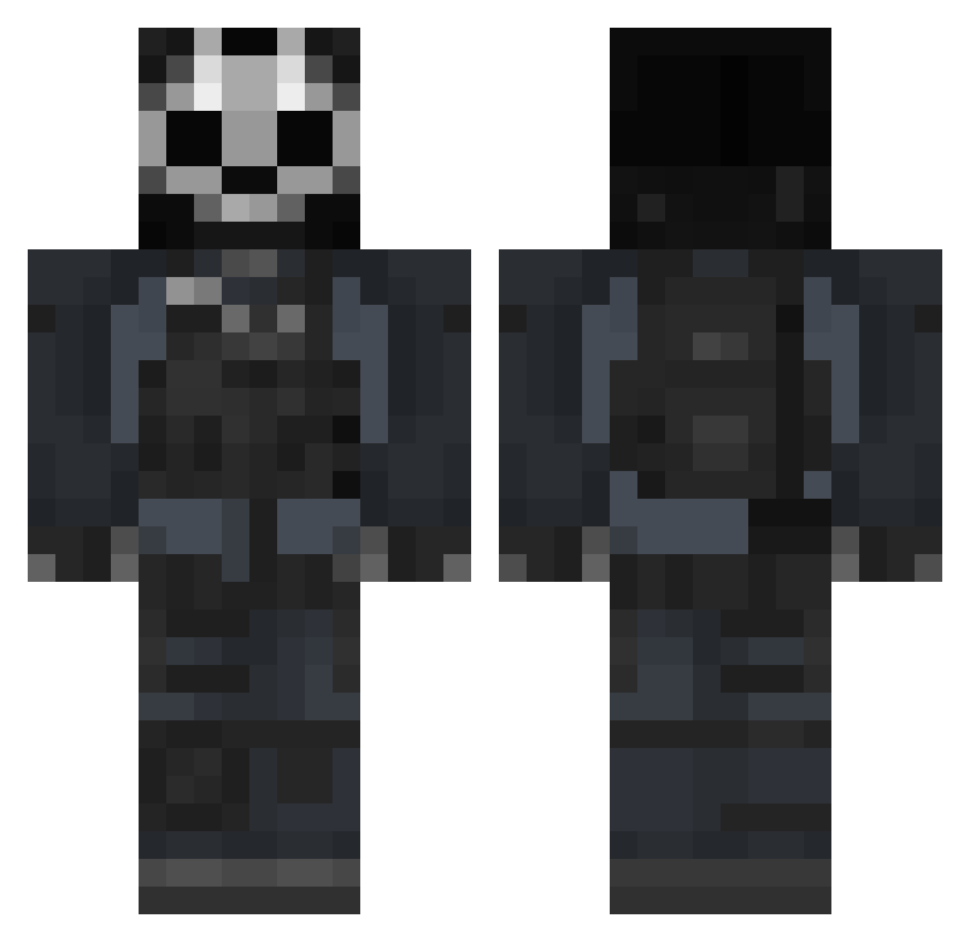 KGravityy Minecraft skin, front and back view