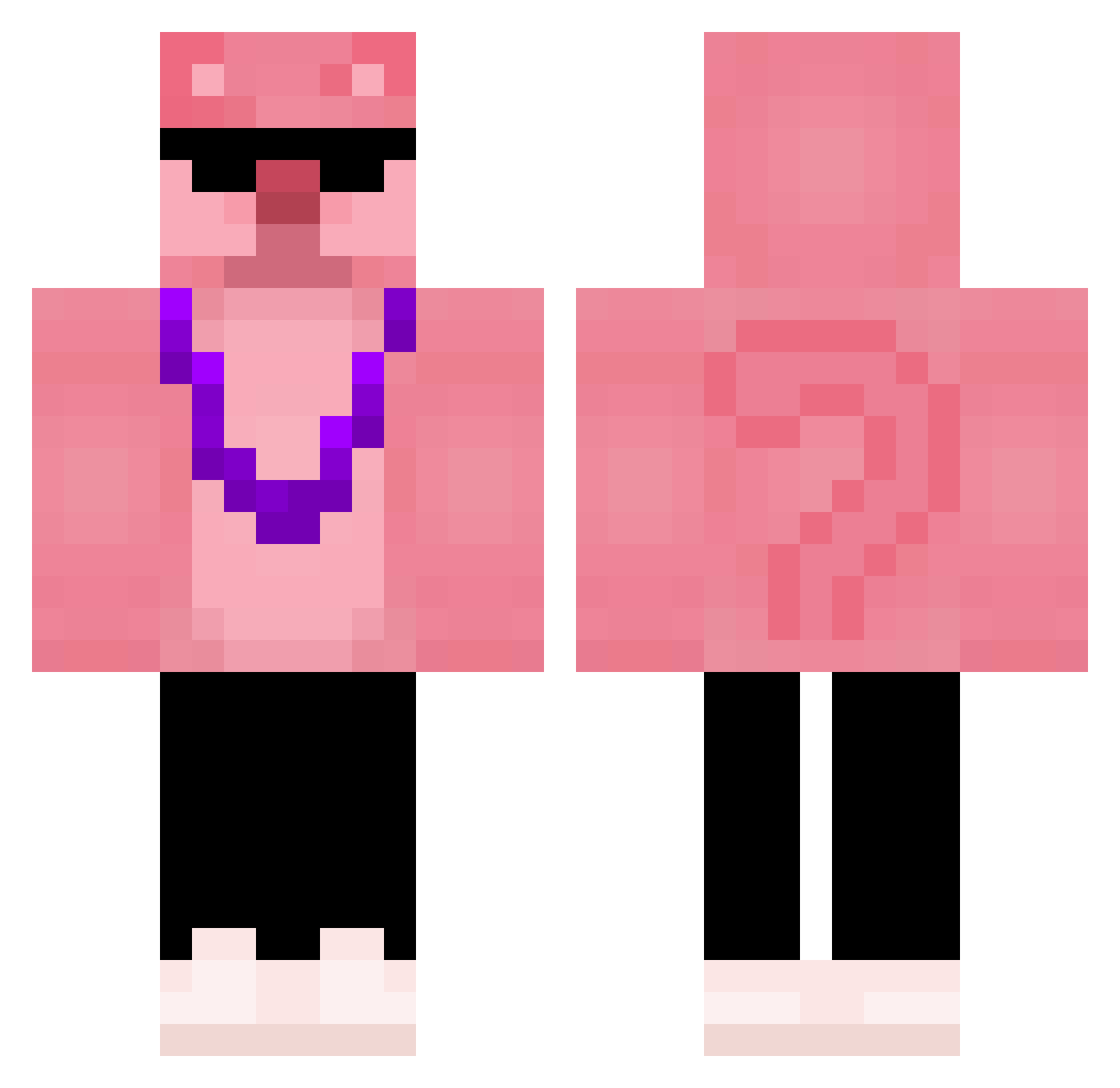 ZOPS_65 Minecraft skin, front and back view