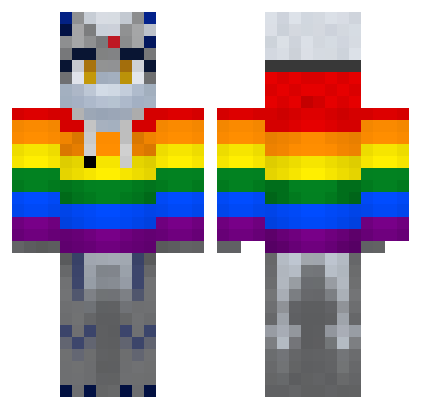 Sharky_17 Minecraft skin, front and back view