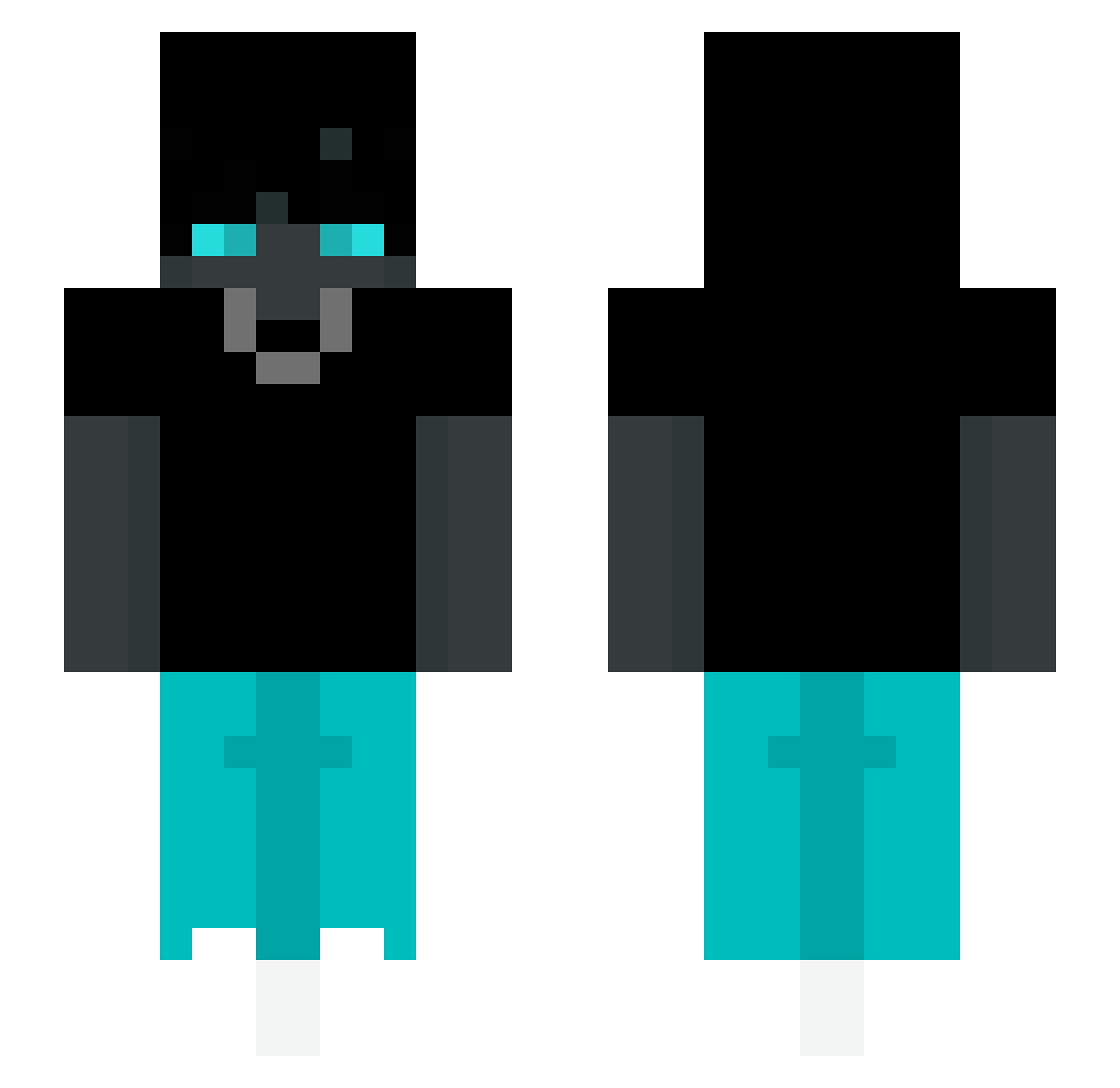 SousGigaTeh Minecraft skin, front and back view