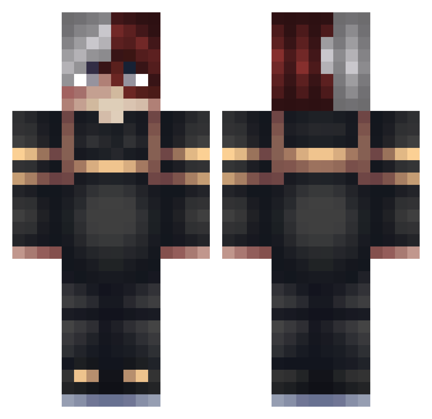 l1ary Minecraft skin, front and back view