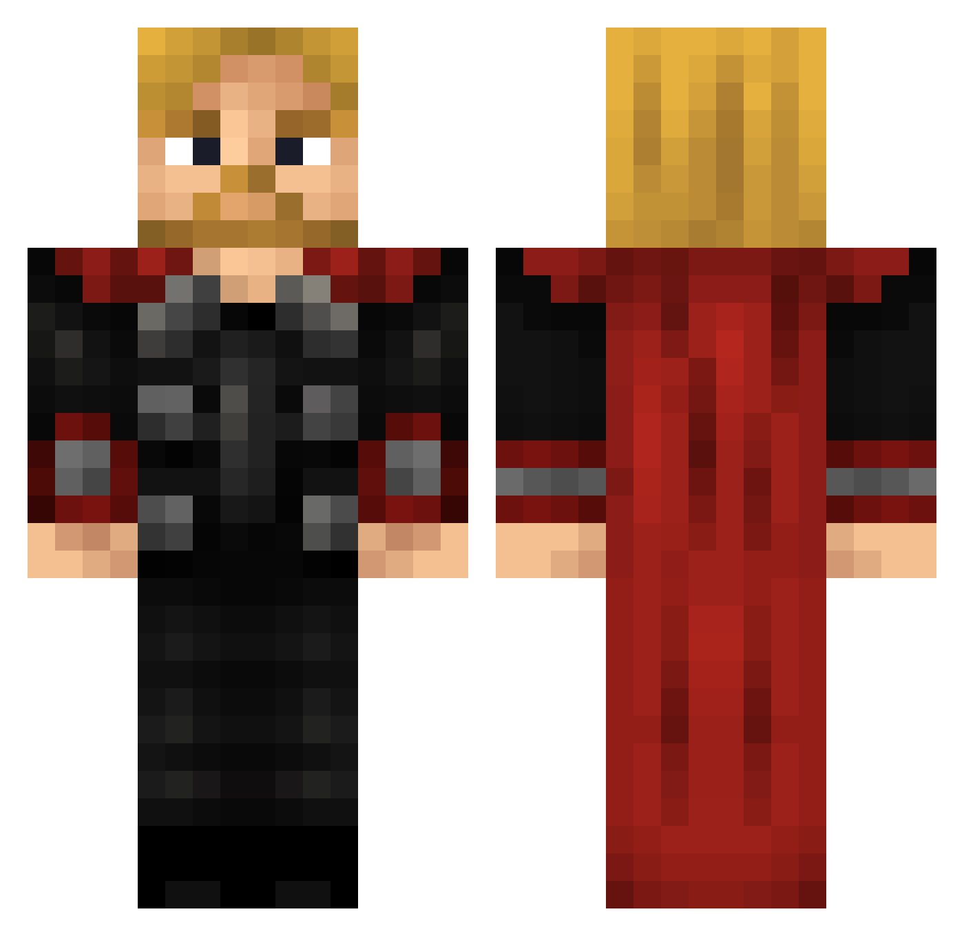 dobad Minecraft skin, front and back view