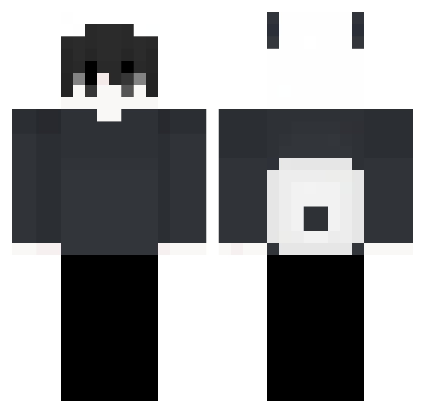 Outspaced_Gaming Minecraft skin, front and back view