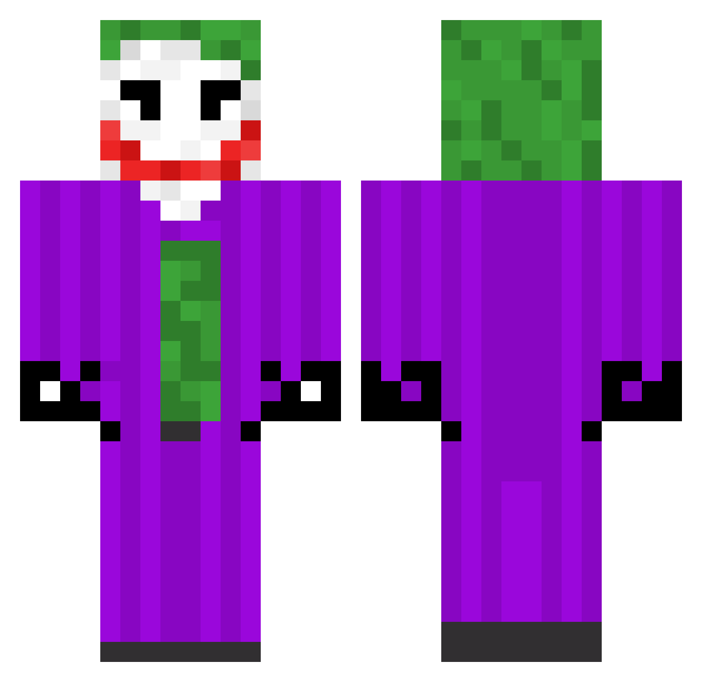 water_eater_244 Minecraft skin, front and back view