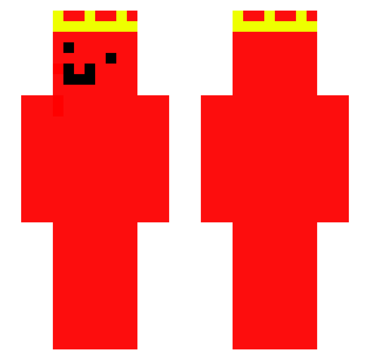 Turkcukurtadam Minecraft skin, front and back view