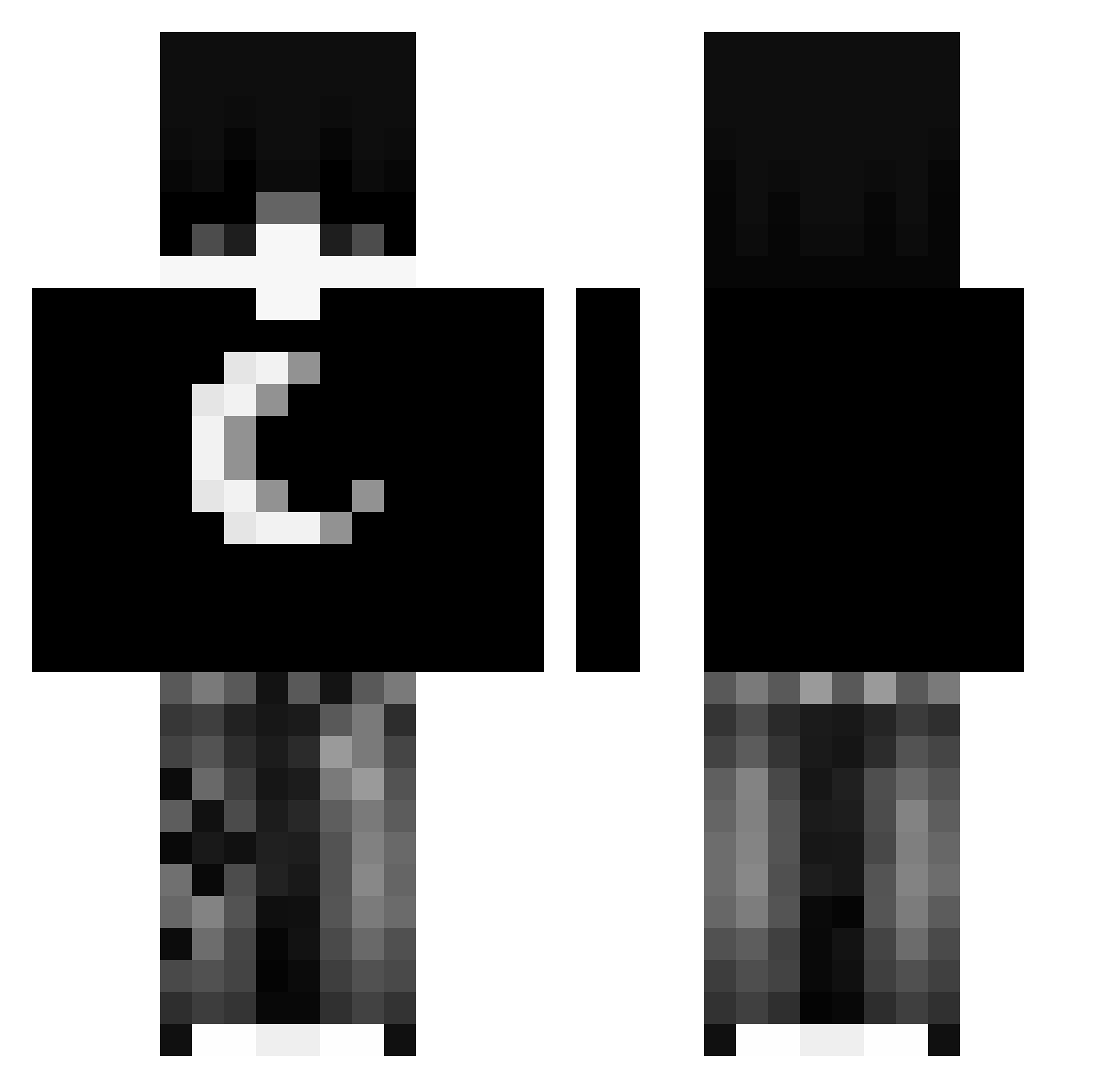 _DziadekWladek Minecraft skin, front and back view