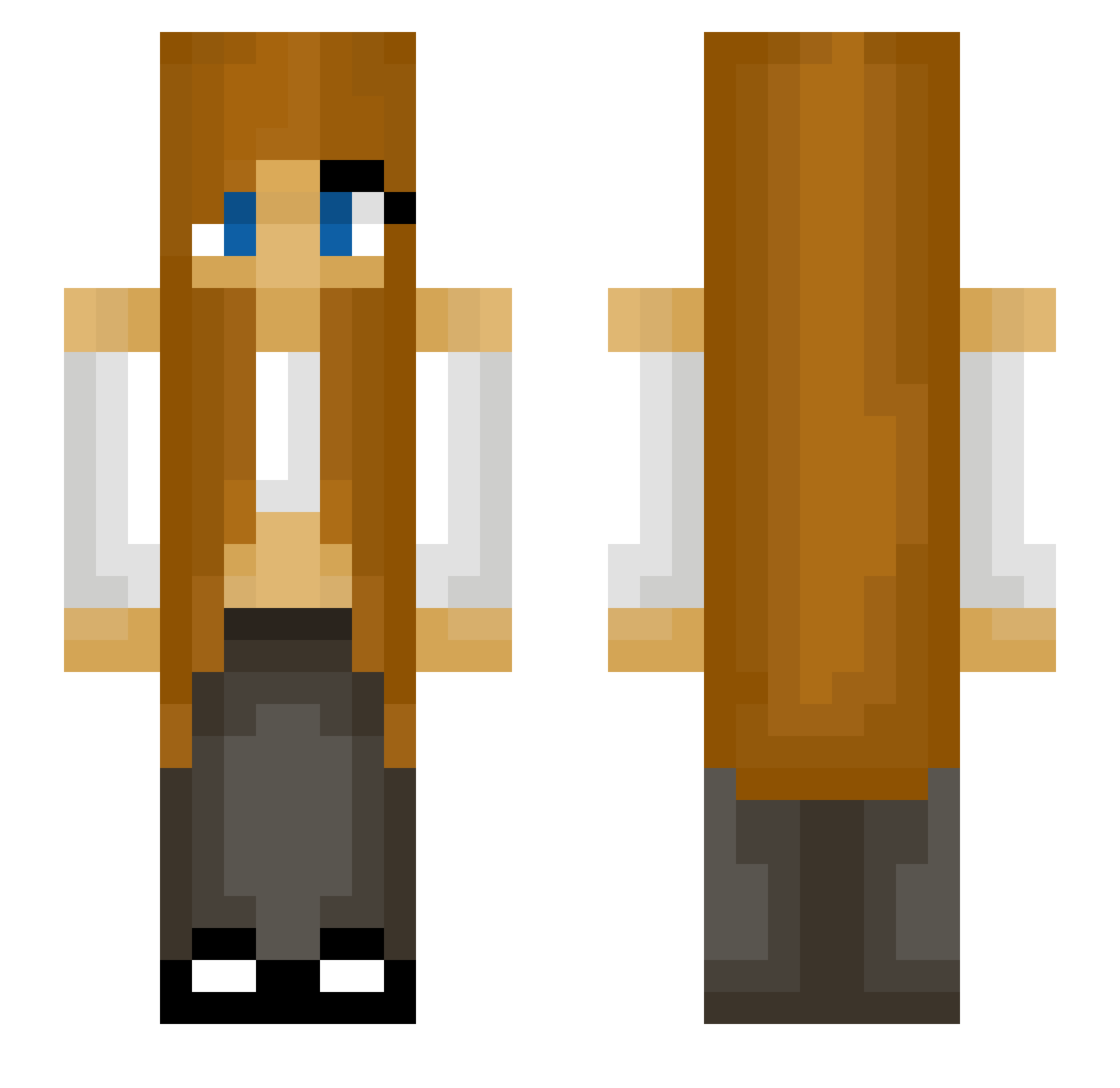 lena_453 Minecraft skin, front and back view