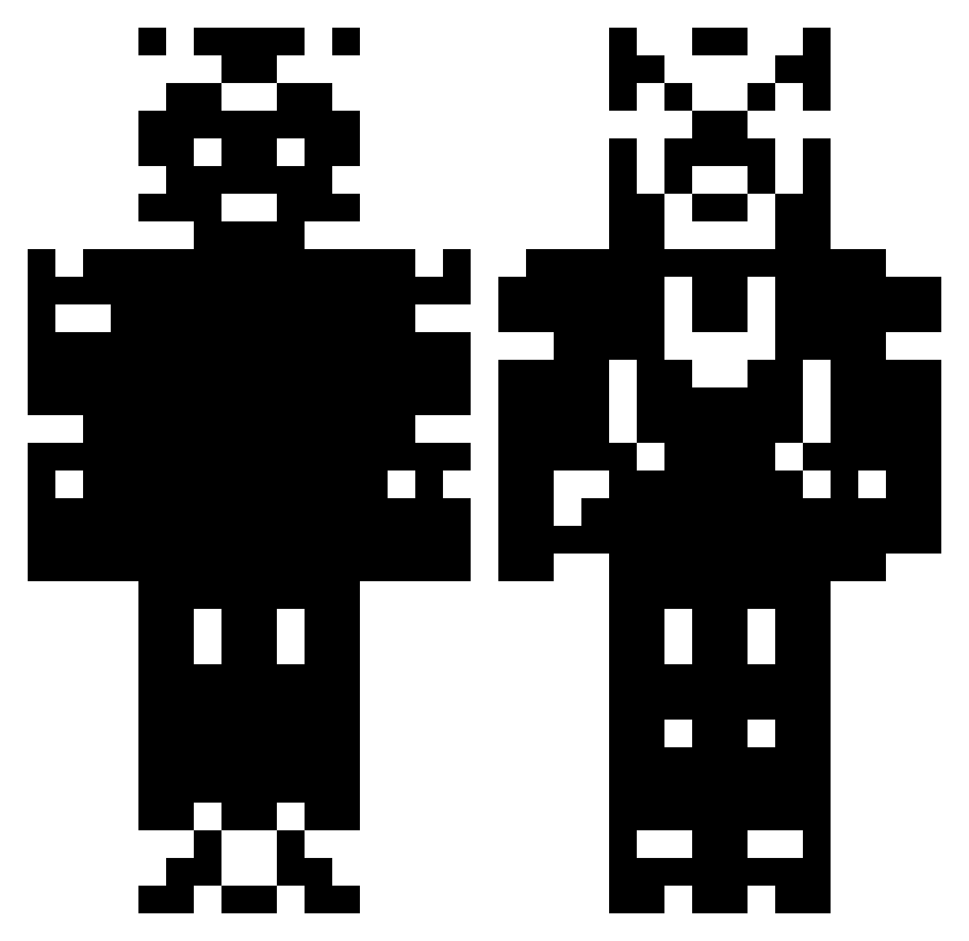 Raveagame999 Minecraft skin, front and back view