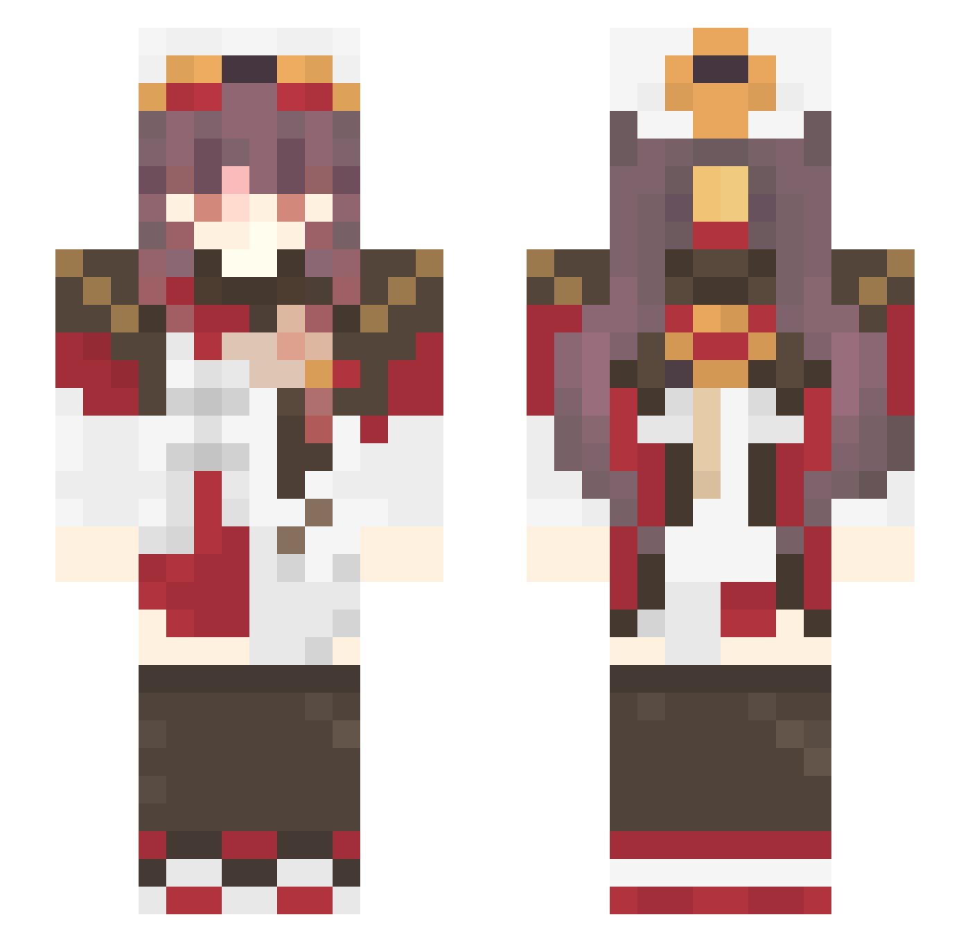 BlipBlopGames88 Minecraft skin, front and back view