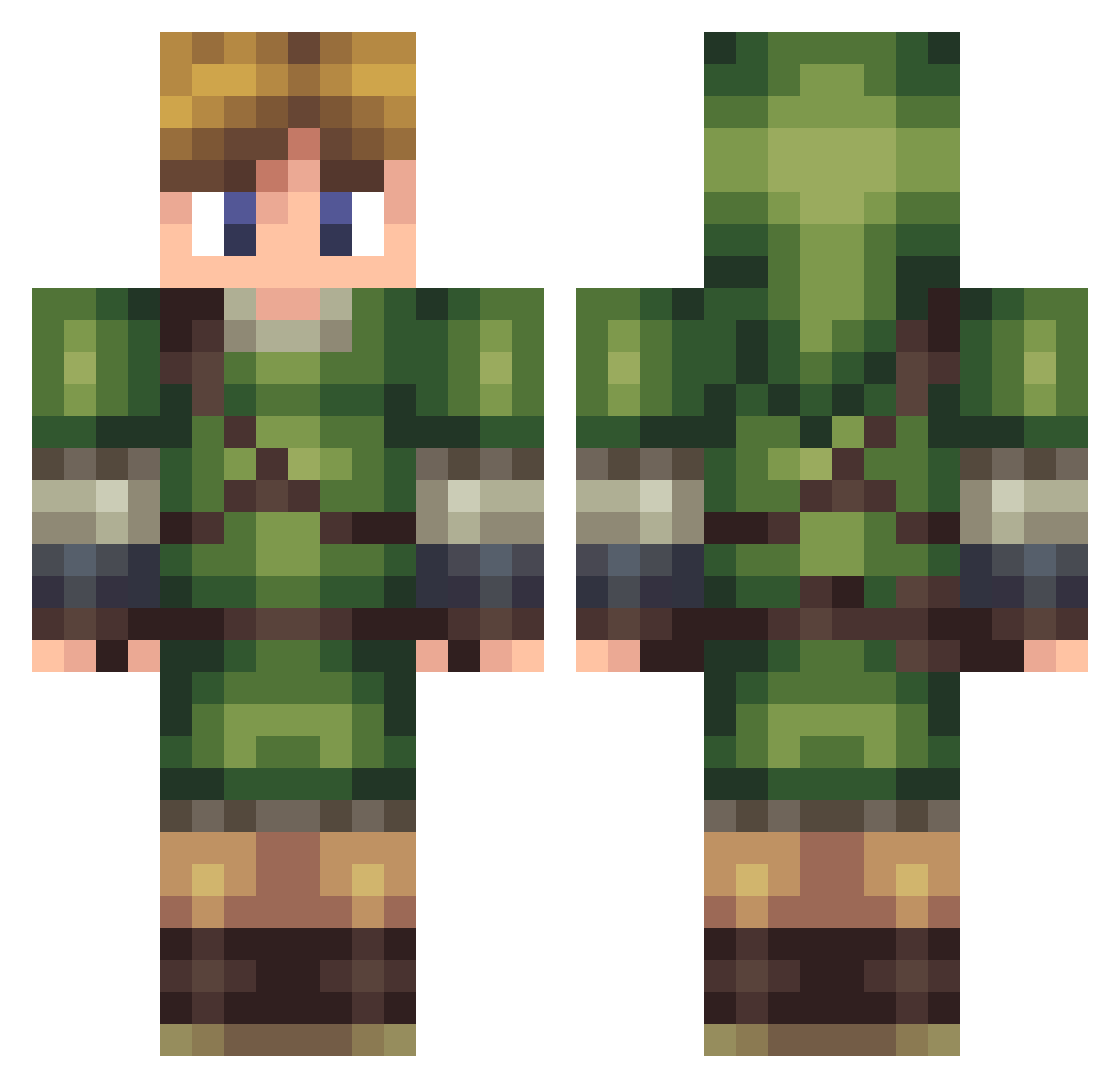 RadenPlay_ Minecraft skin, front and back view