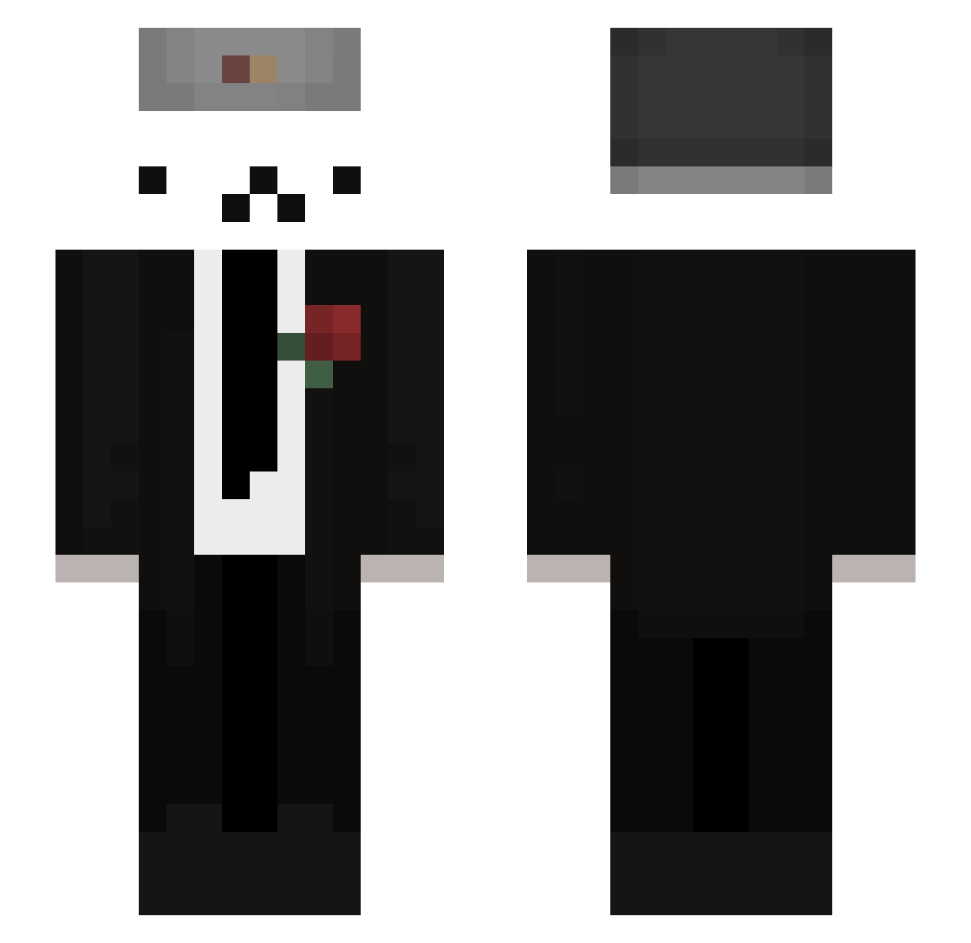 TehAsianM Minecraft skin, front and back view
