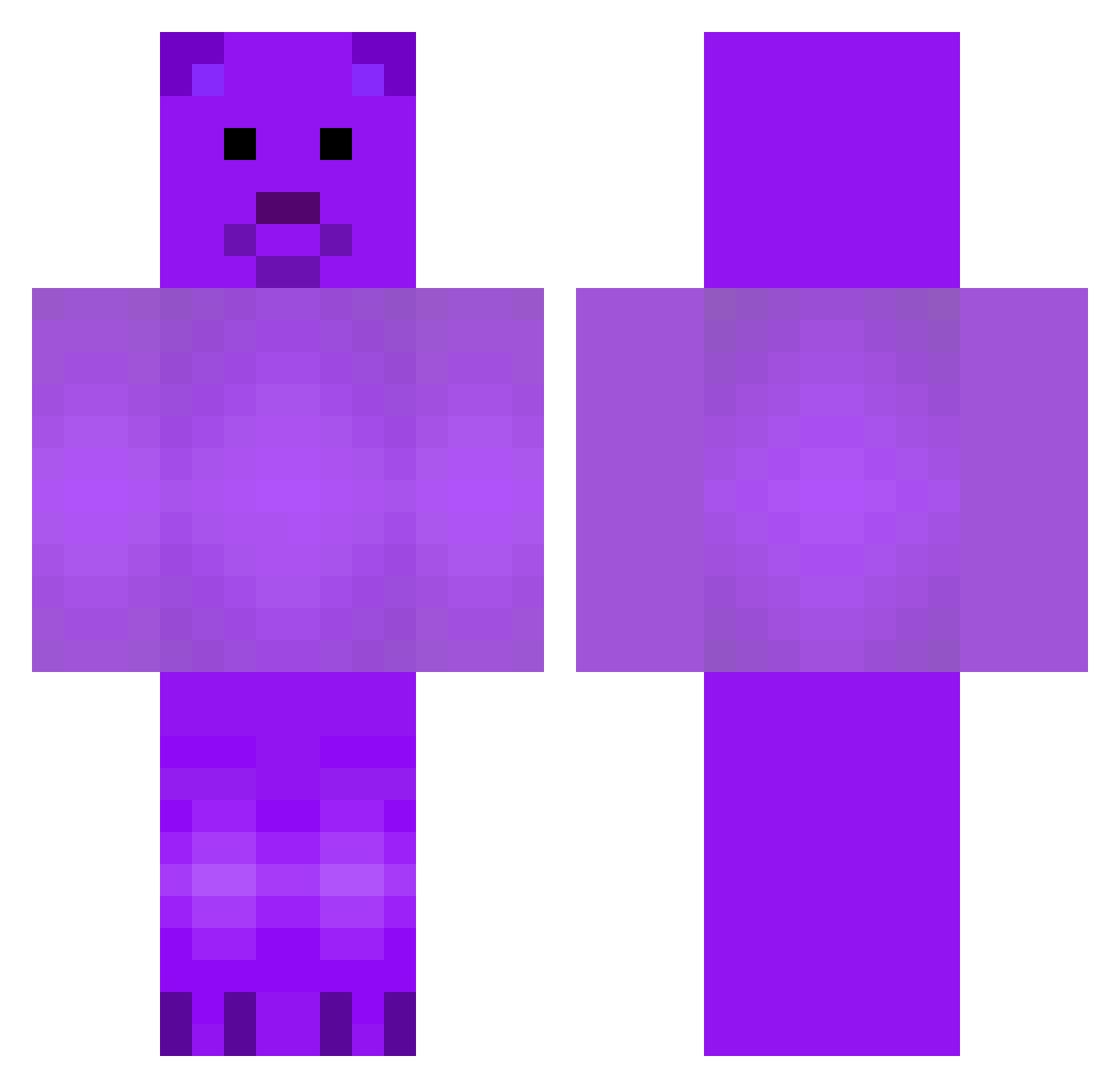 yuus888 Minecraft skin, front and back view