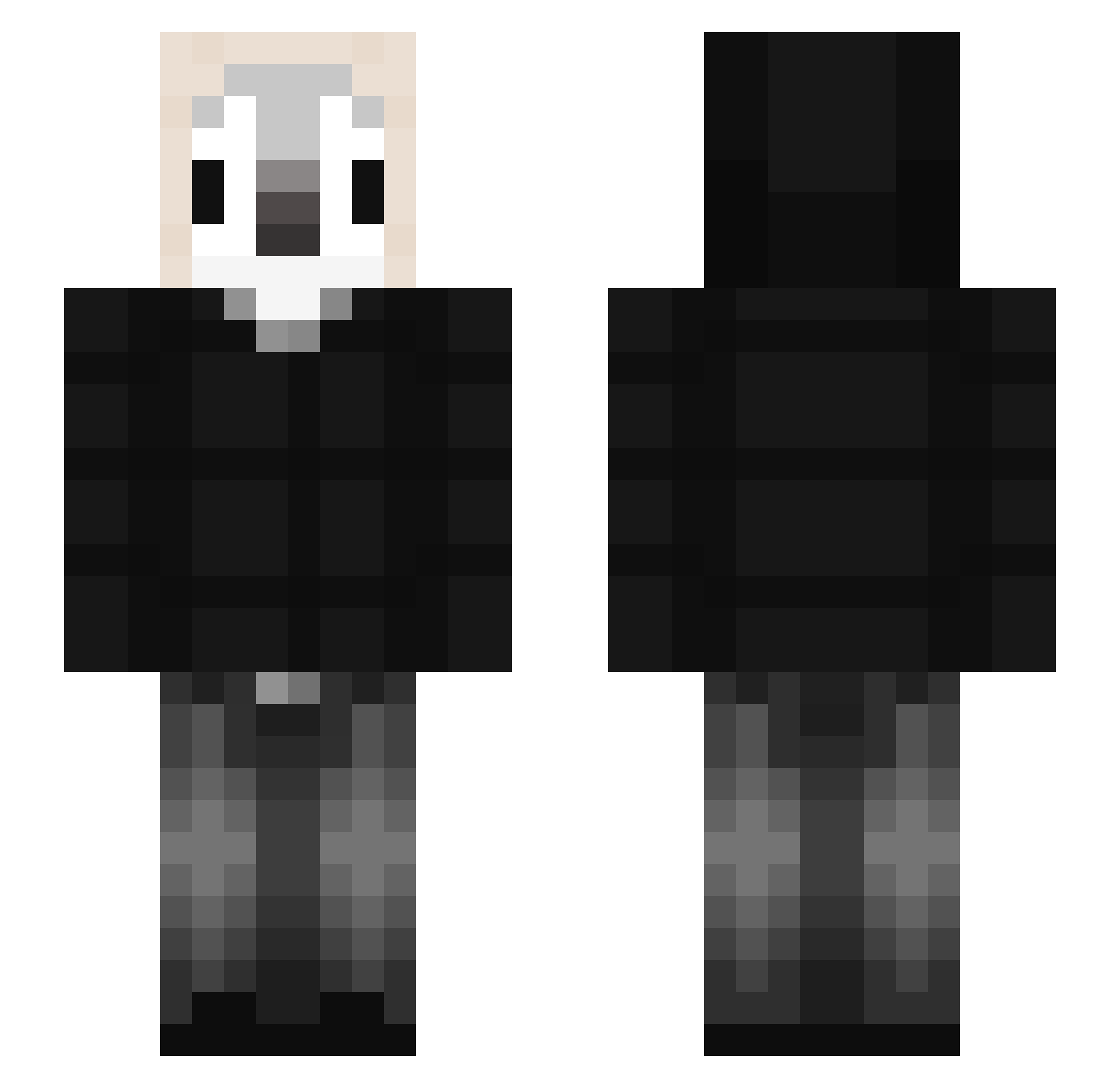 TAC0MIES Minecraft skin, front and back view