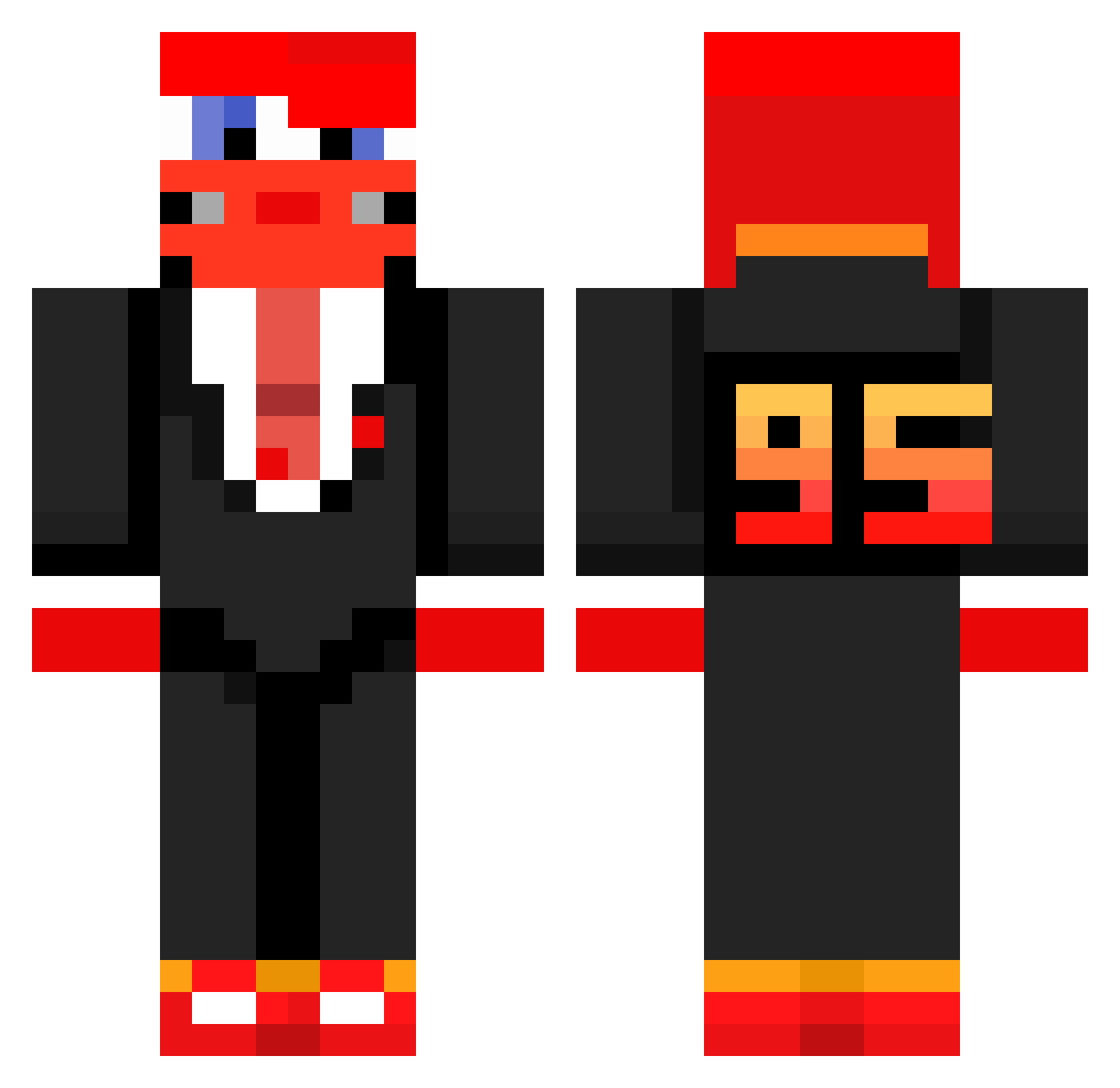 Robertoproy179 Minecraft skin, front and back view