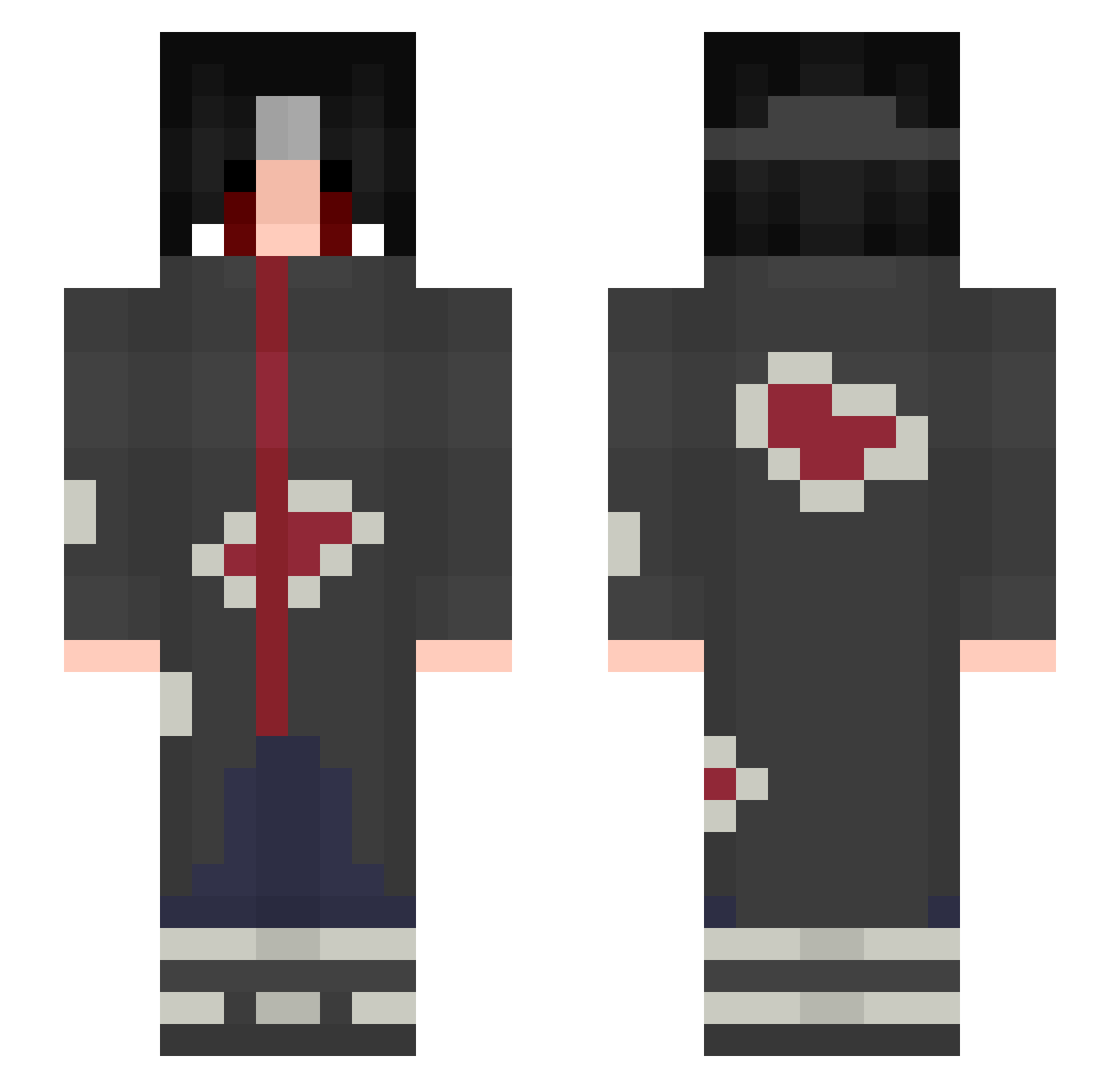 wnsgud1119 Minecraft skin, front and back view