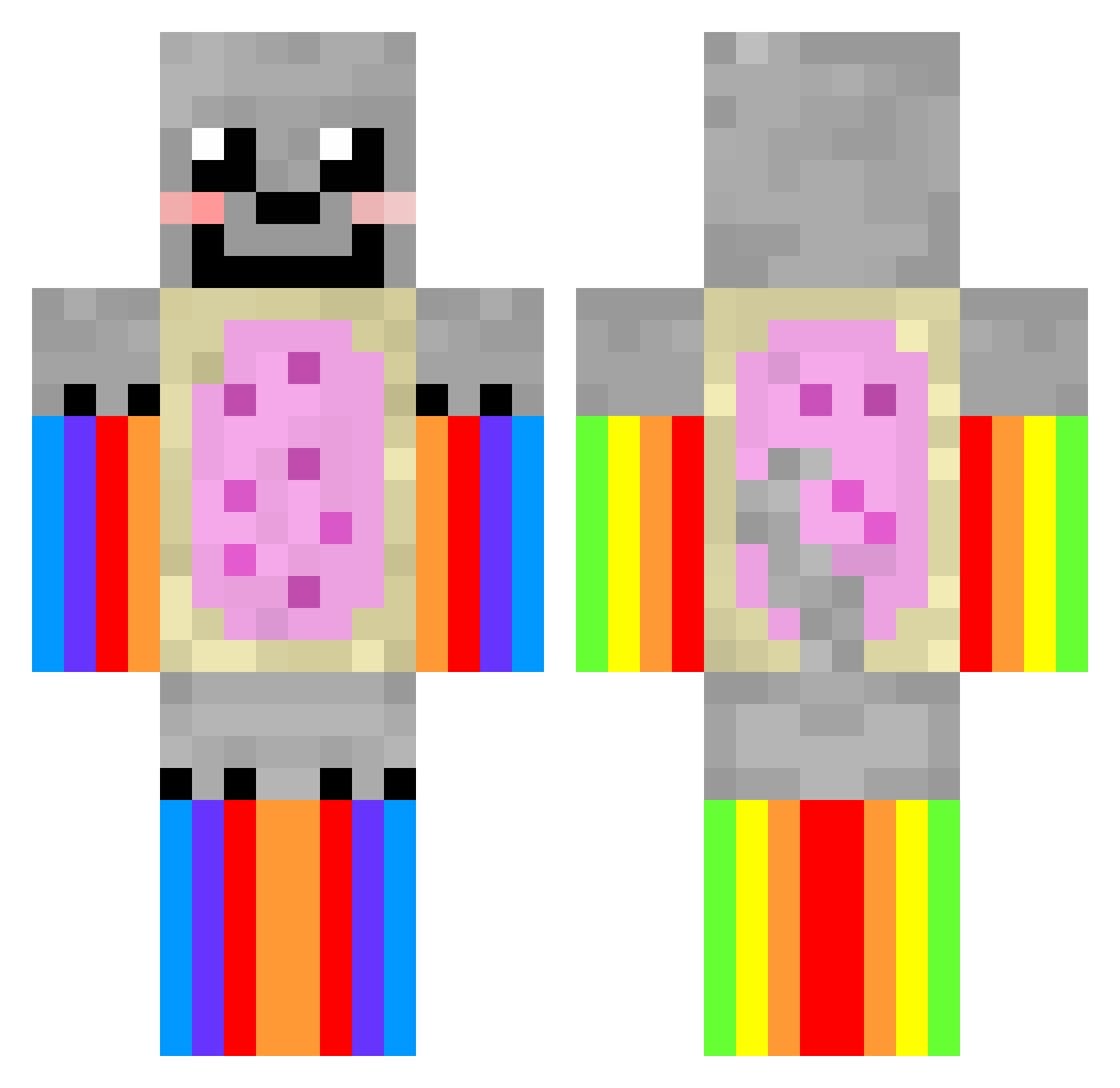 Capitaine_Morgan Minecraft skin, front and back view