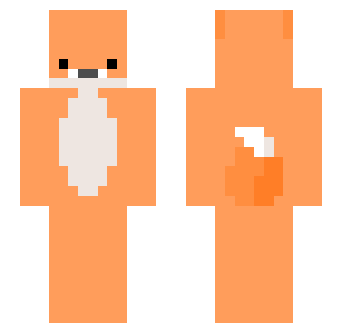 Seed_HP Minecraft skin, front and back view
