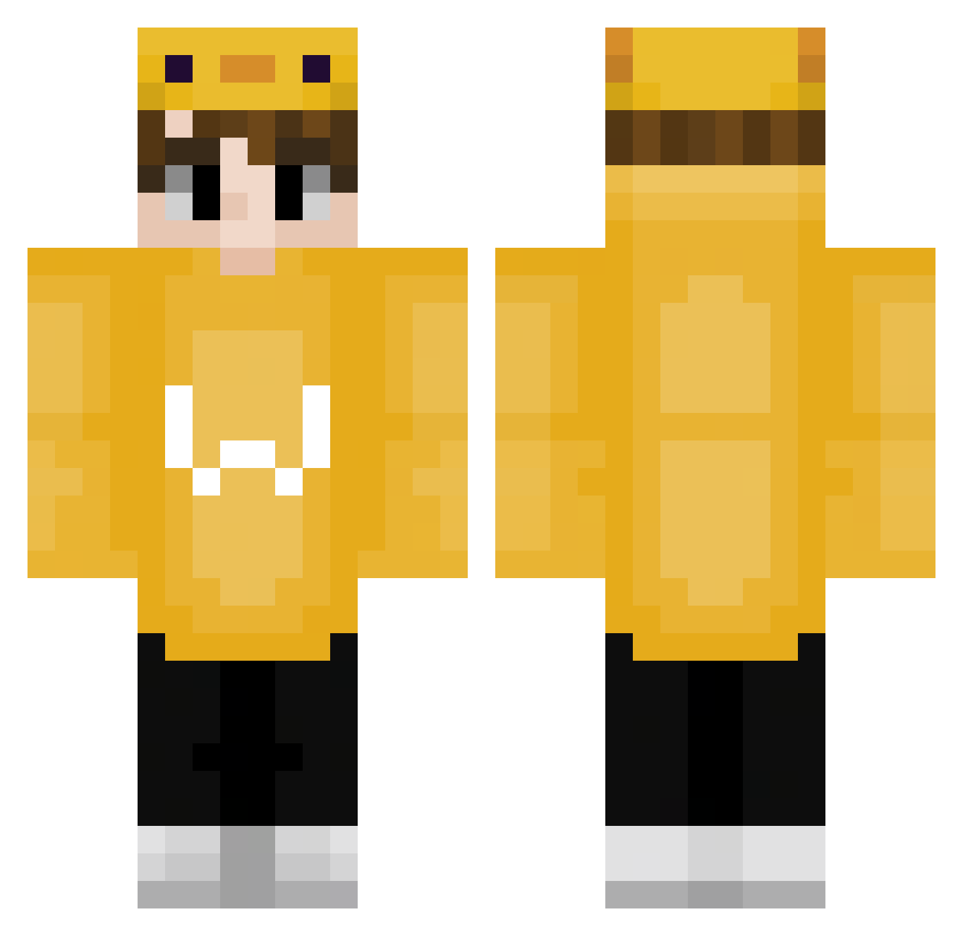 simpleeuma Minecraft skin, front and back view
