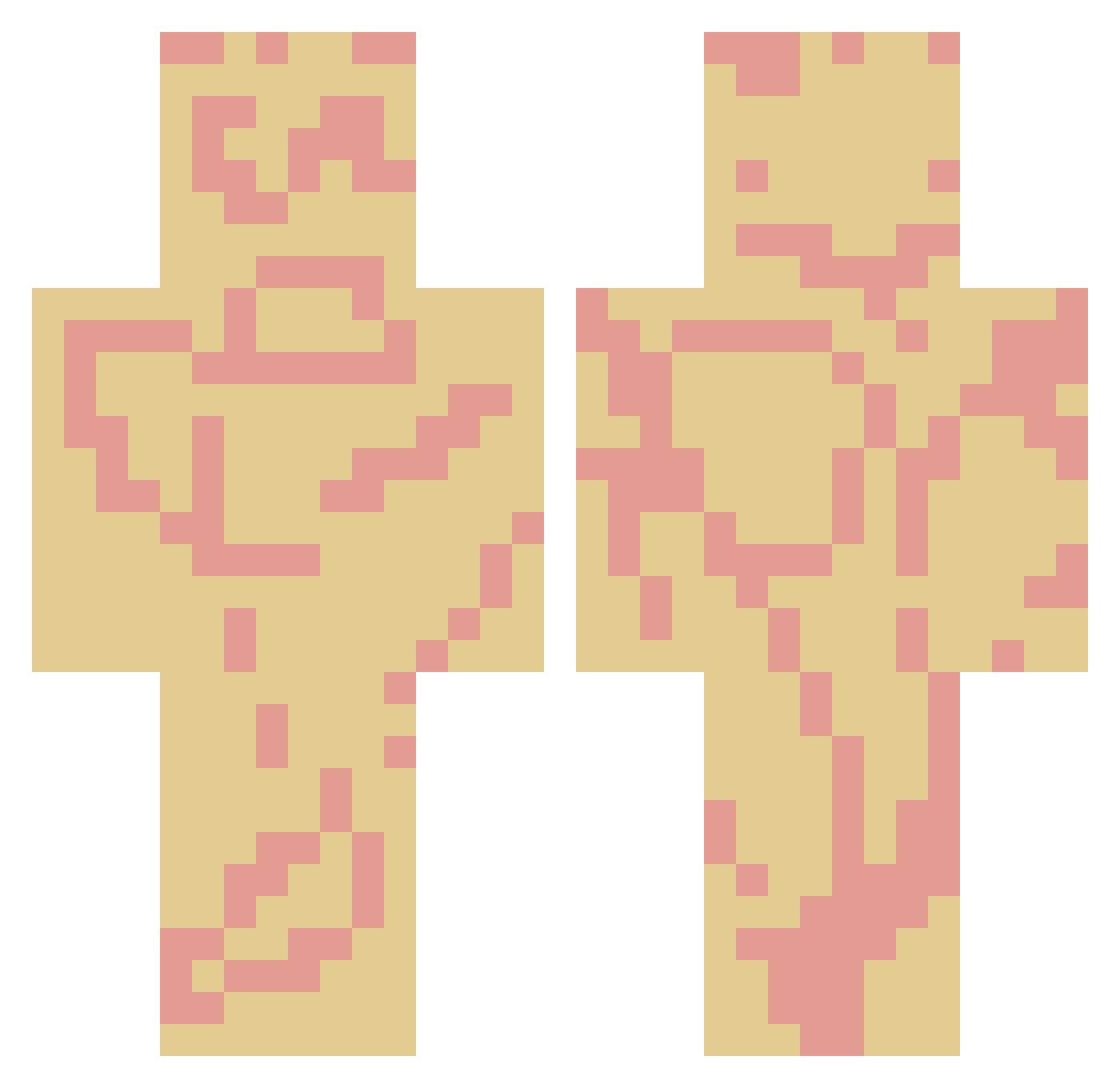 poteznybartosz Minecraft skin, front and back view