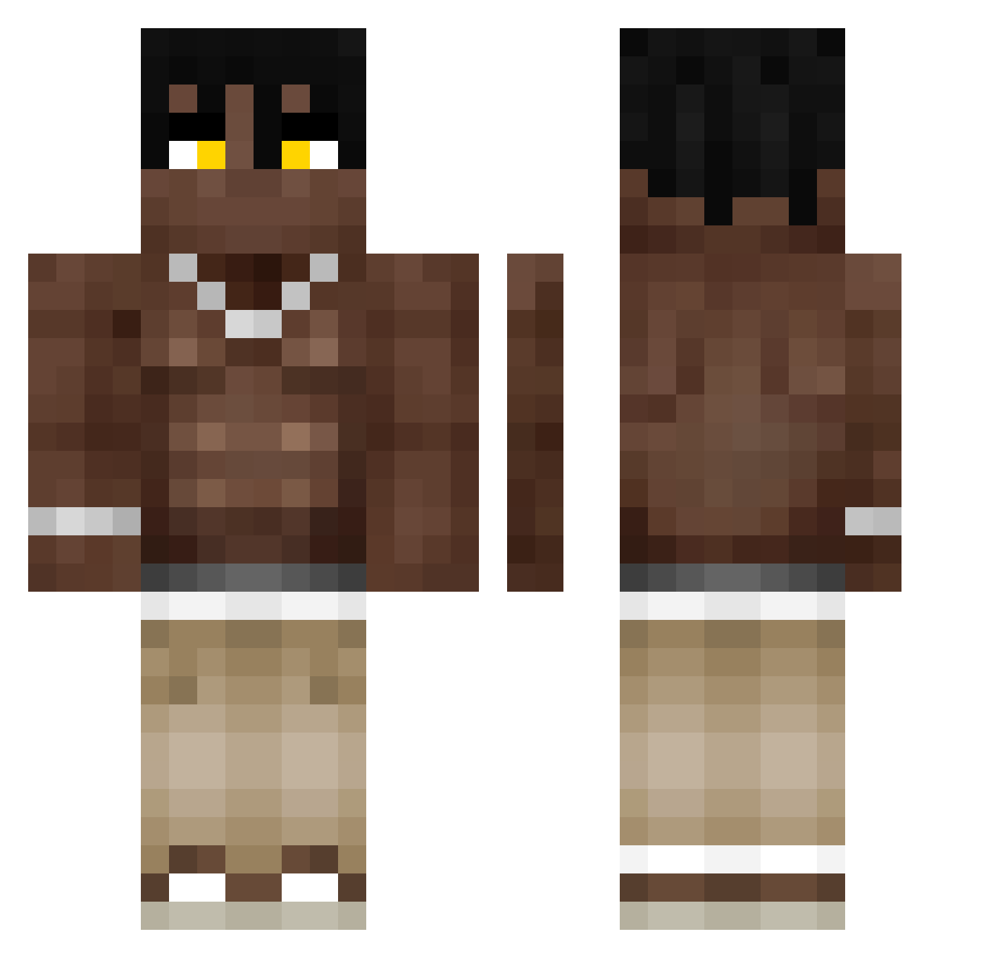 LinhakBzs0102 Minecraft skin, front and back view