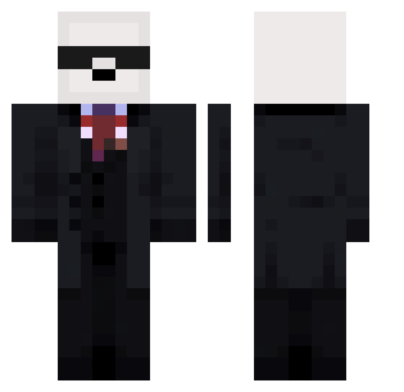 papoisan Minecraft skin, front and back view