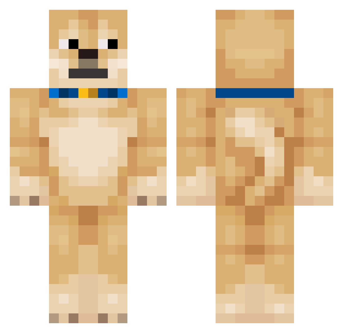 cookiesnewbie Minecraft skin, front and back view