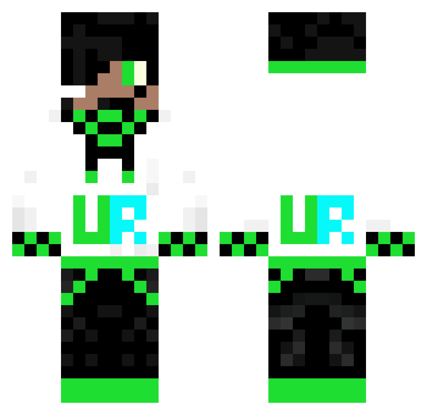 tarikysl Minecraft skin, front and back view