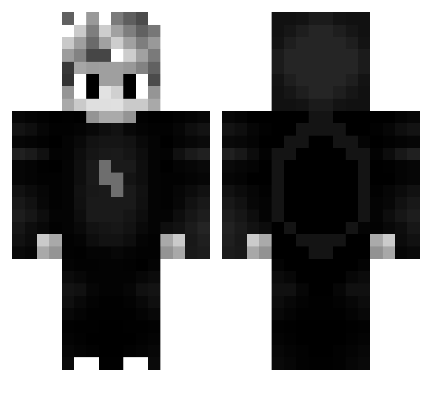 BaroneziN Minecraft skin, front and back view