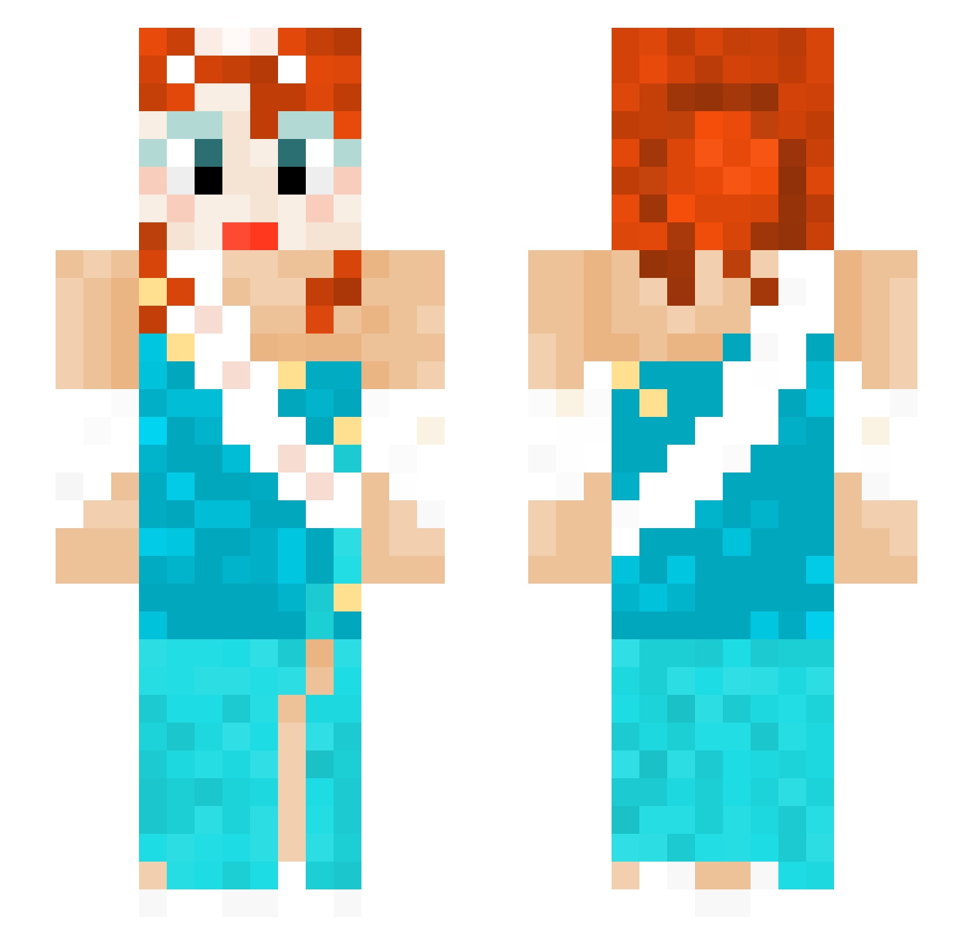 eliotveryswag Minecraft skin, front and back view