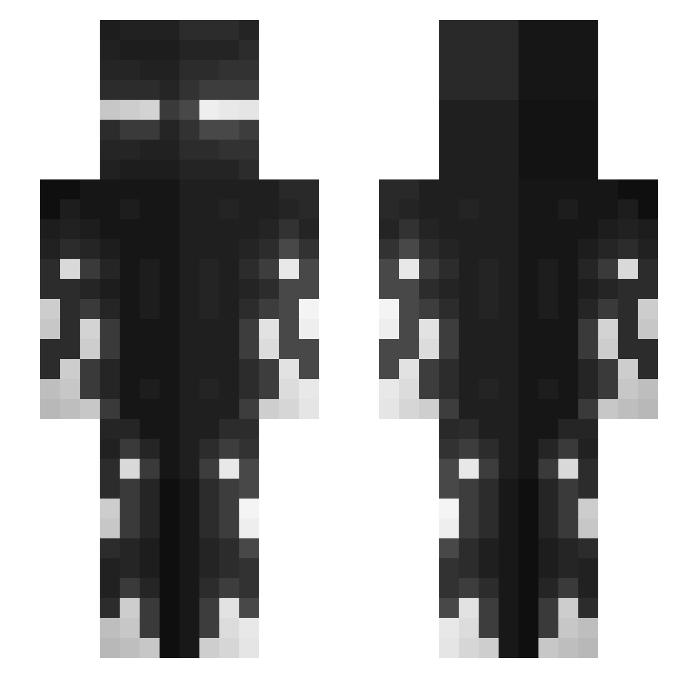 tPotNico Minecraft skin, front and back view