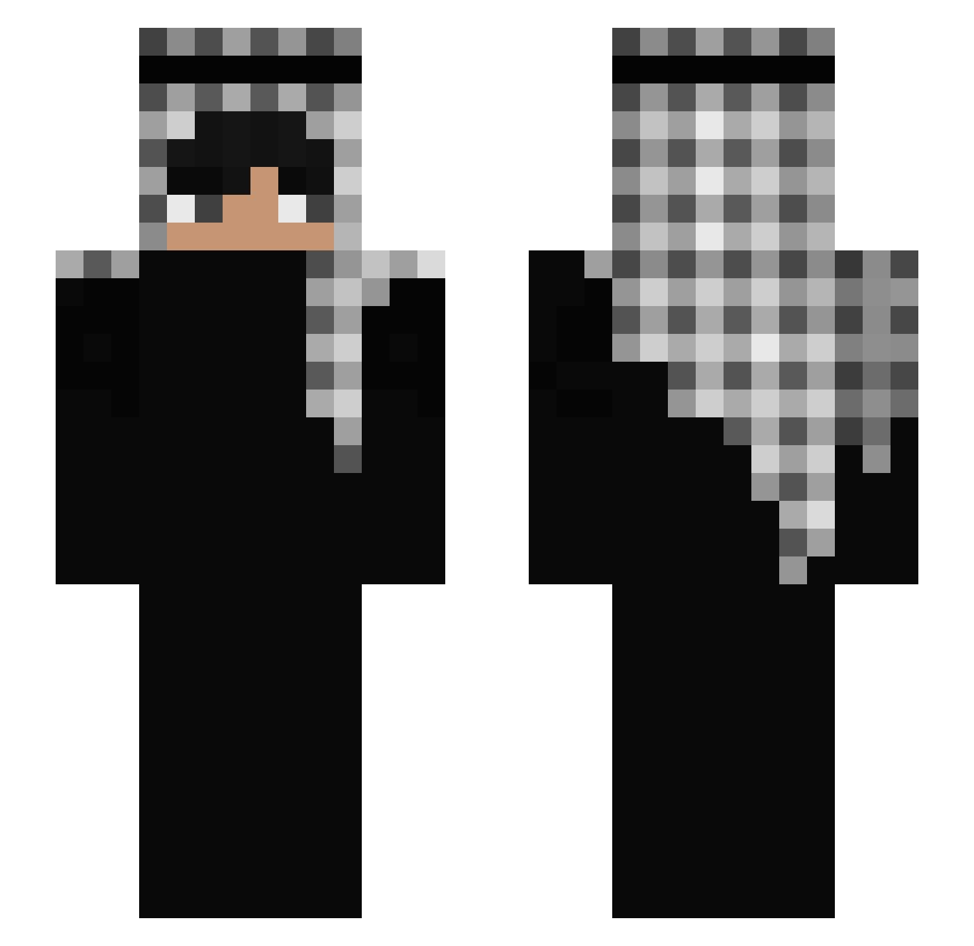 zLeoon_ Minecraft skin, front and back view