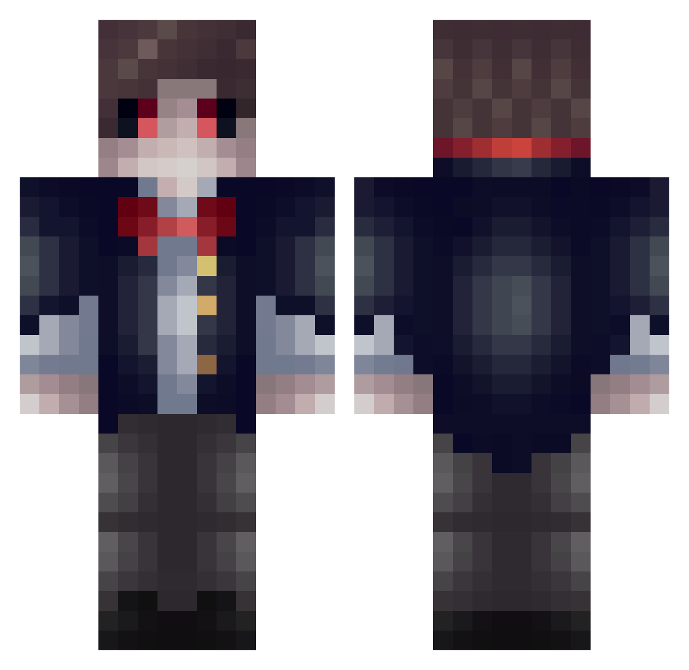 DADDYMAN56 Minecraft skin, front and back view