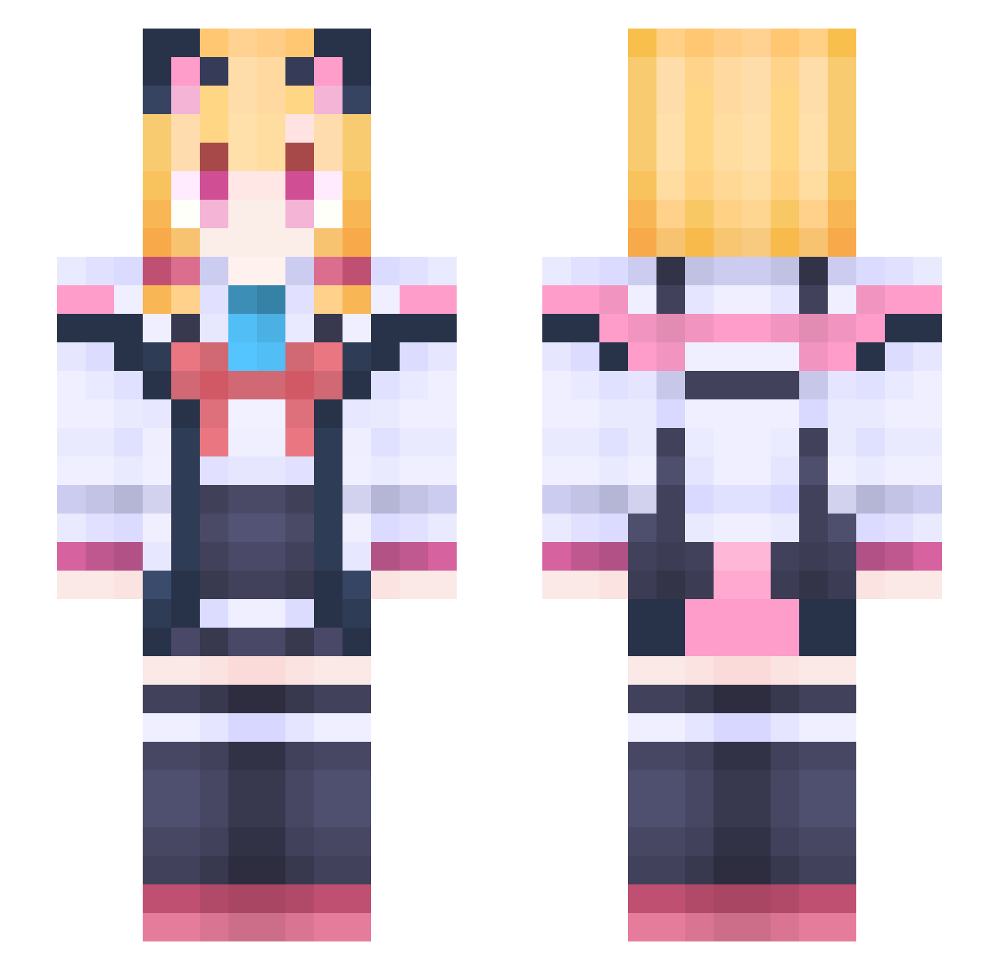 wdnmd0597 Minecraft skin, front and back view
