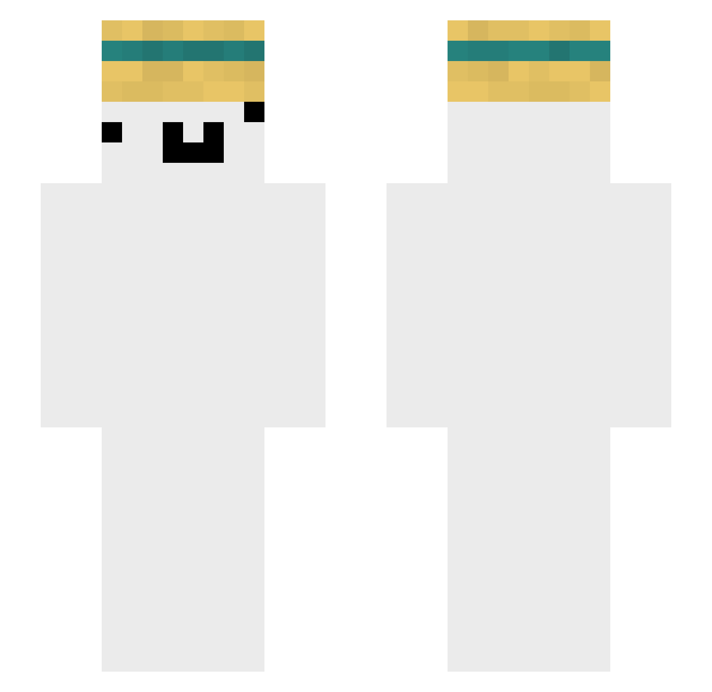 ImOnBleach Minecraft skin, front and back view