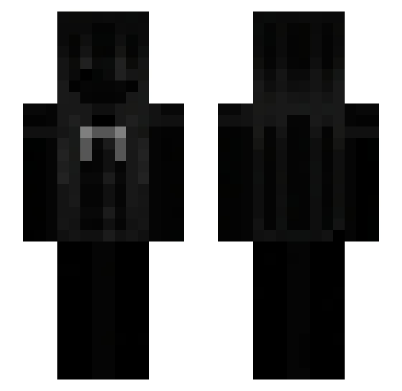 MKimperium Minecraft skin, front and back view