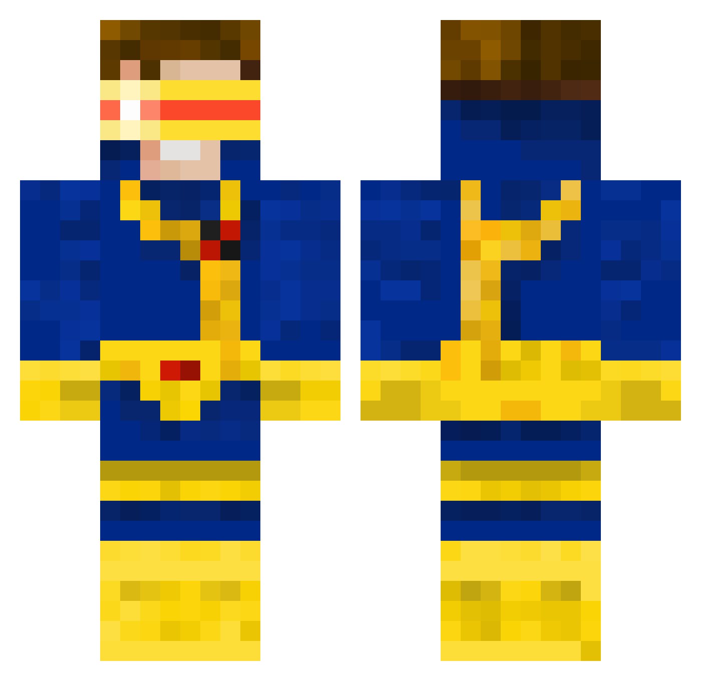 forskinprophet Minecraft skin, front and back view