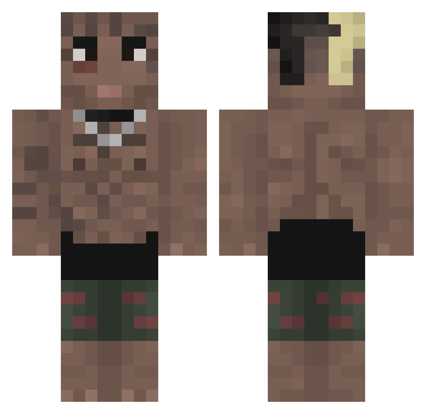IbnK_47 Minecraft skin, front and back view