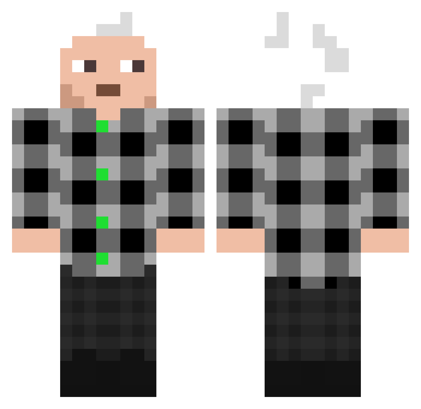 Pixel_Craft74 Minecraft skin, front and back view