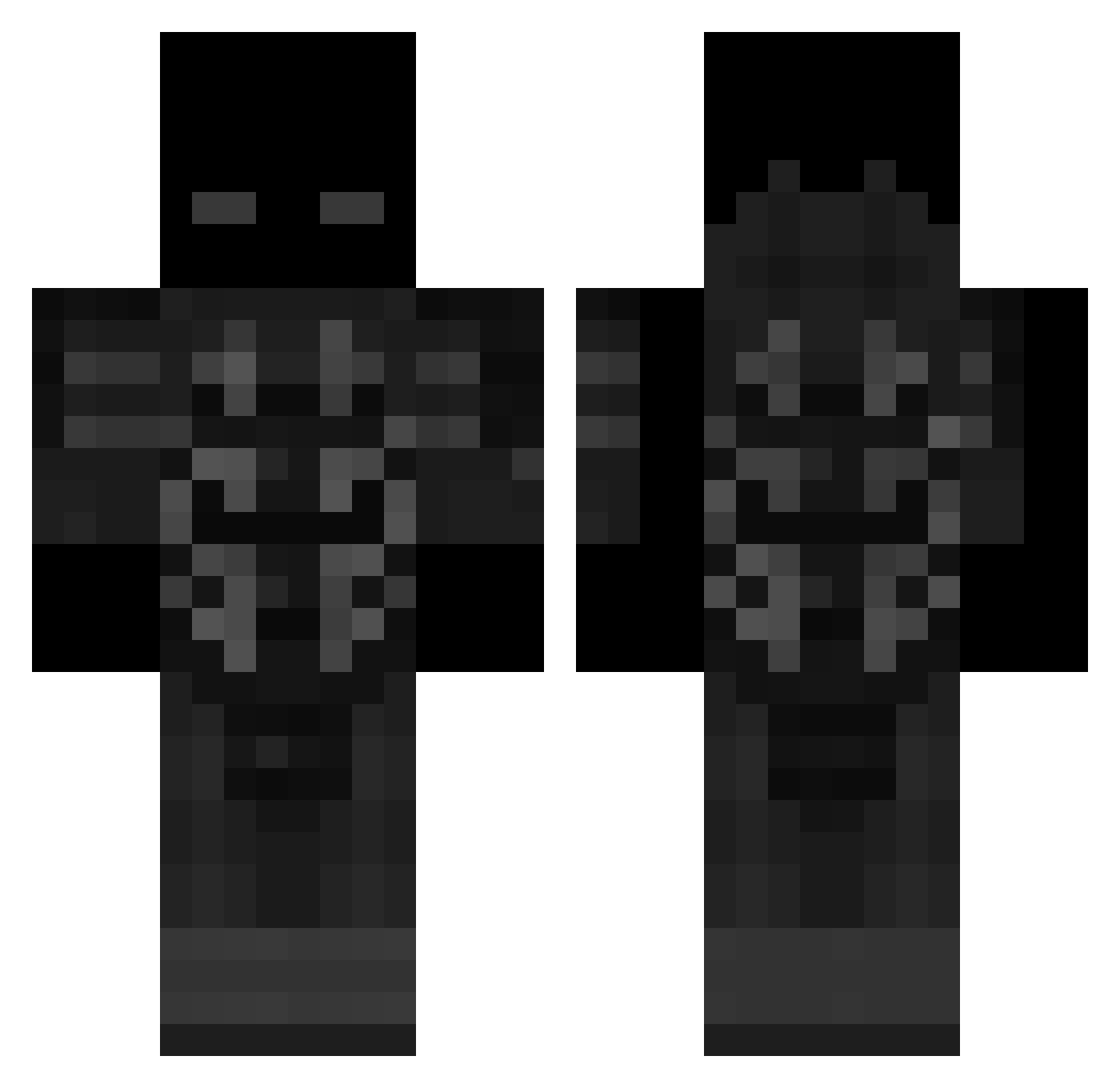 NexusNiner Minecraft skin, front and back view