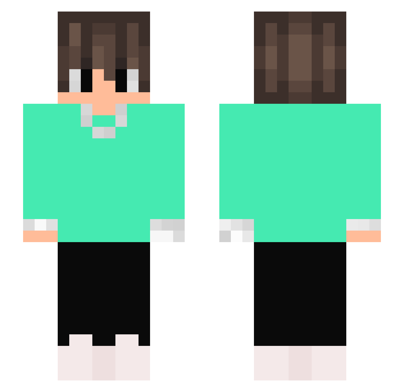 ItsFireBlade Minecraft skin, front and back view