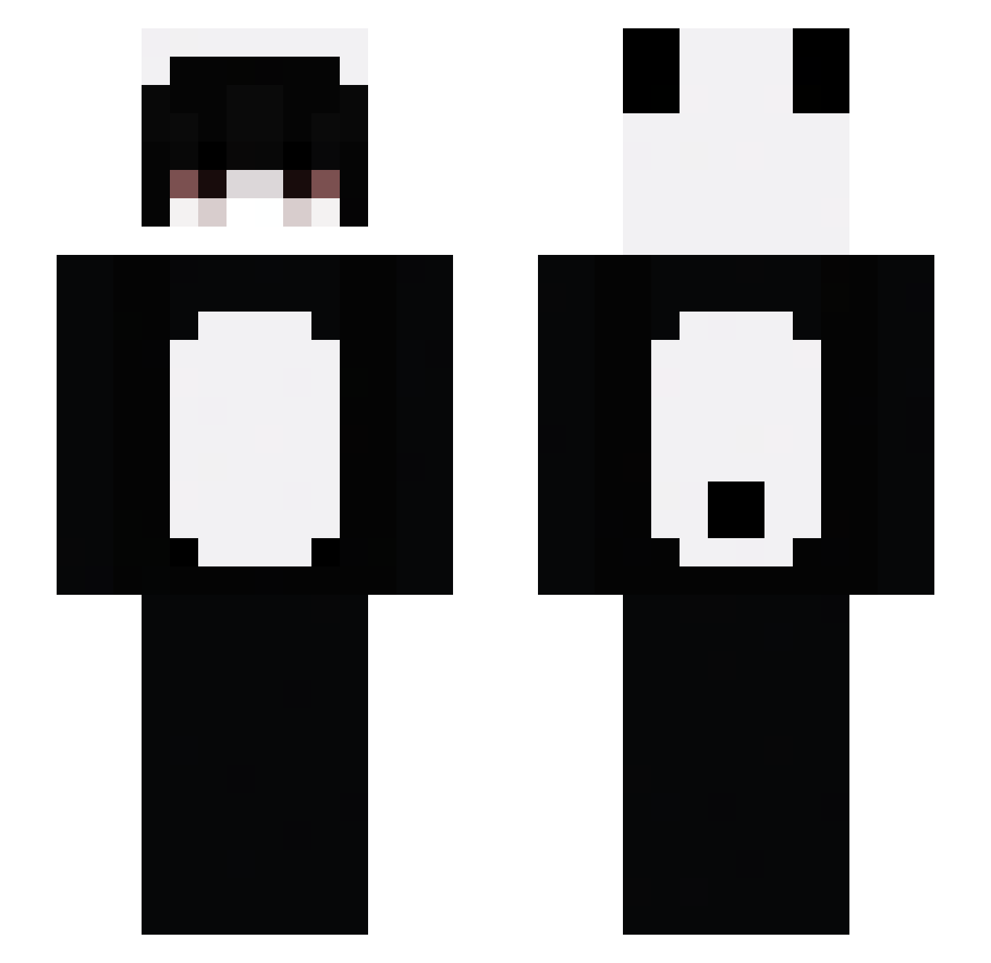 Rooster0728 Minecraft skin, front and back view